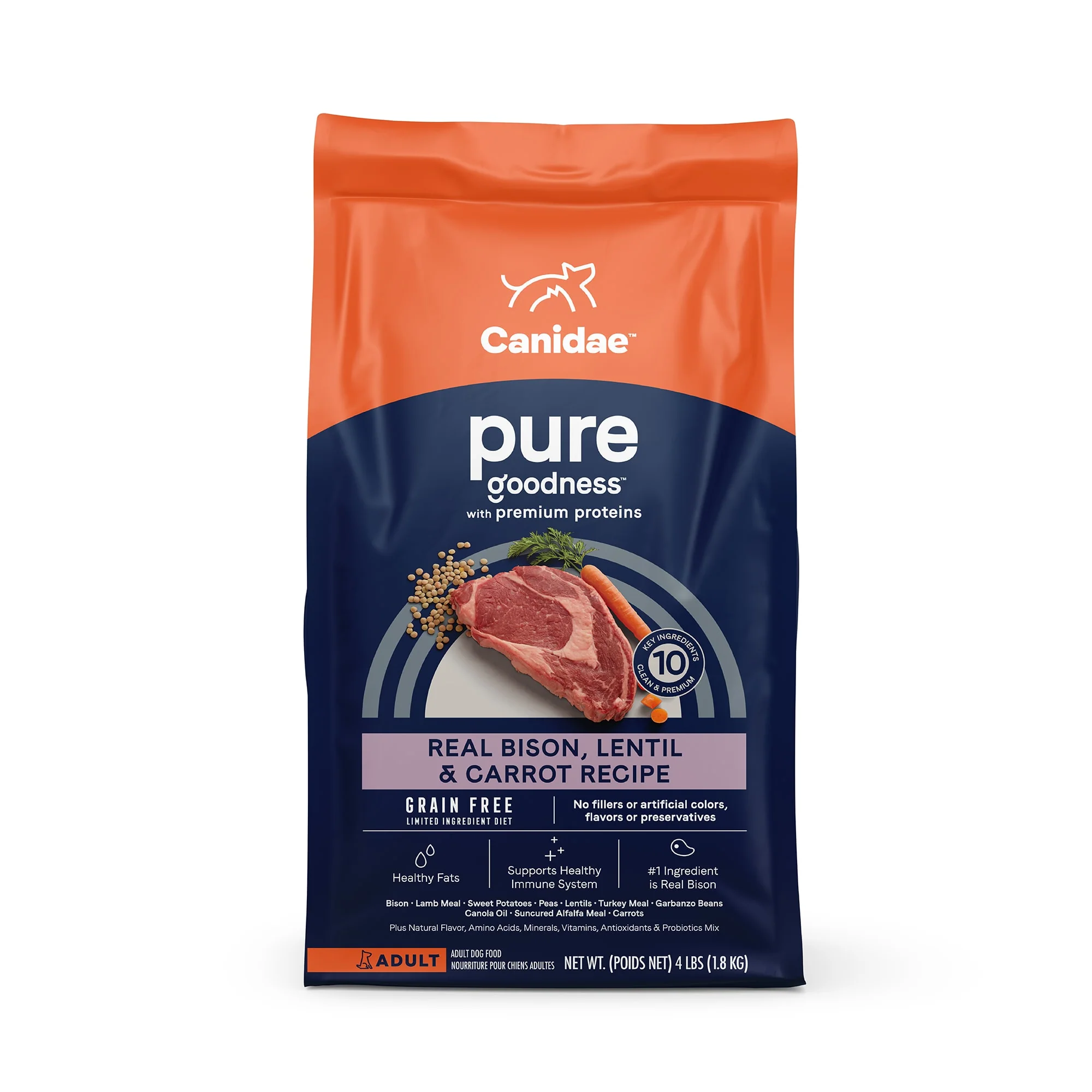 Canidae Pure Land Dry Dog food 4lb - Image 1