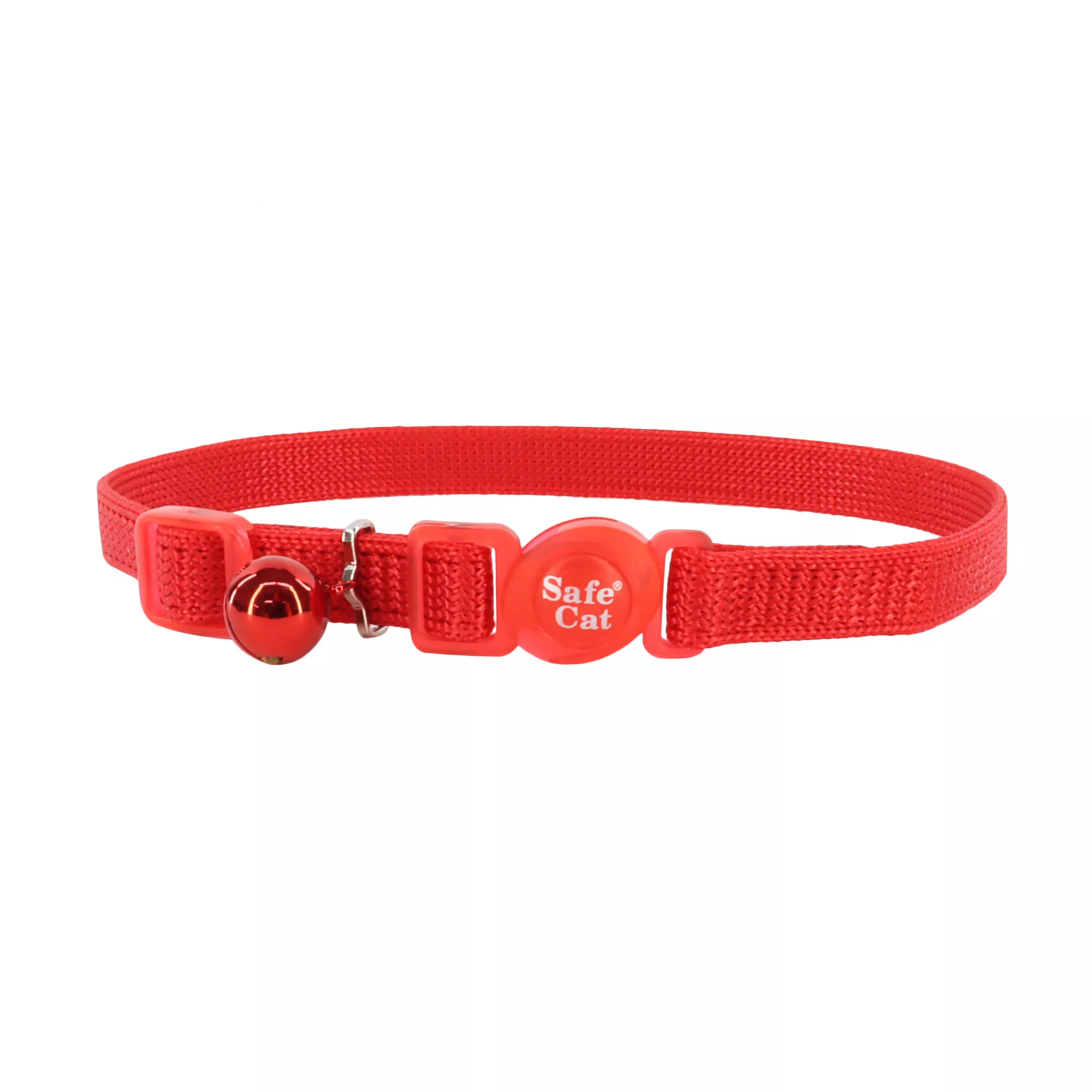 Coastal Safe Cat 3/8in Wide 8-12in Breakaway Collar Red - Image 1