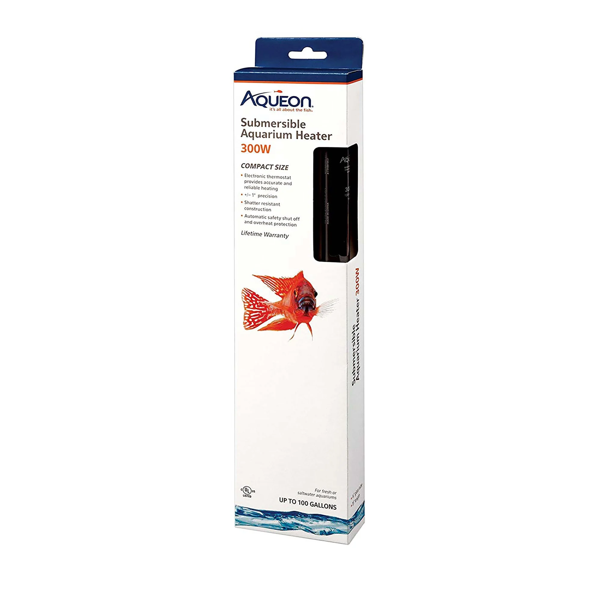 Aqueon Glass Submersible Aquarium Heater  300W - Image 1