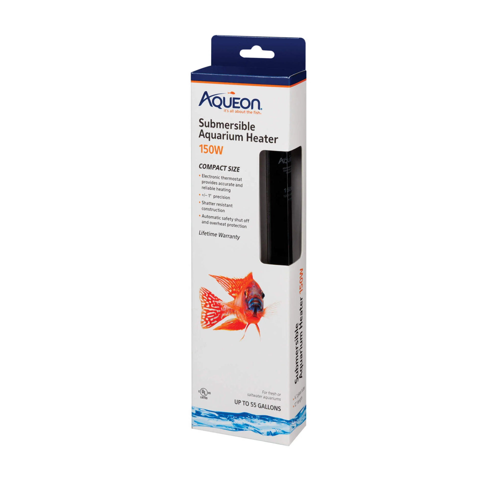 Aqueon Glass Submersible Aquarium Heater  150W - Image 1