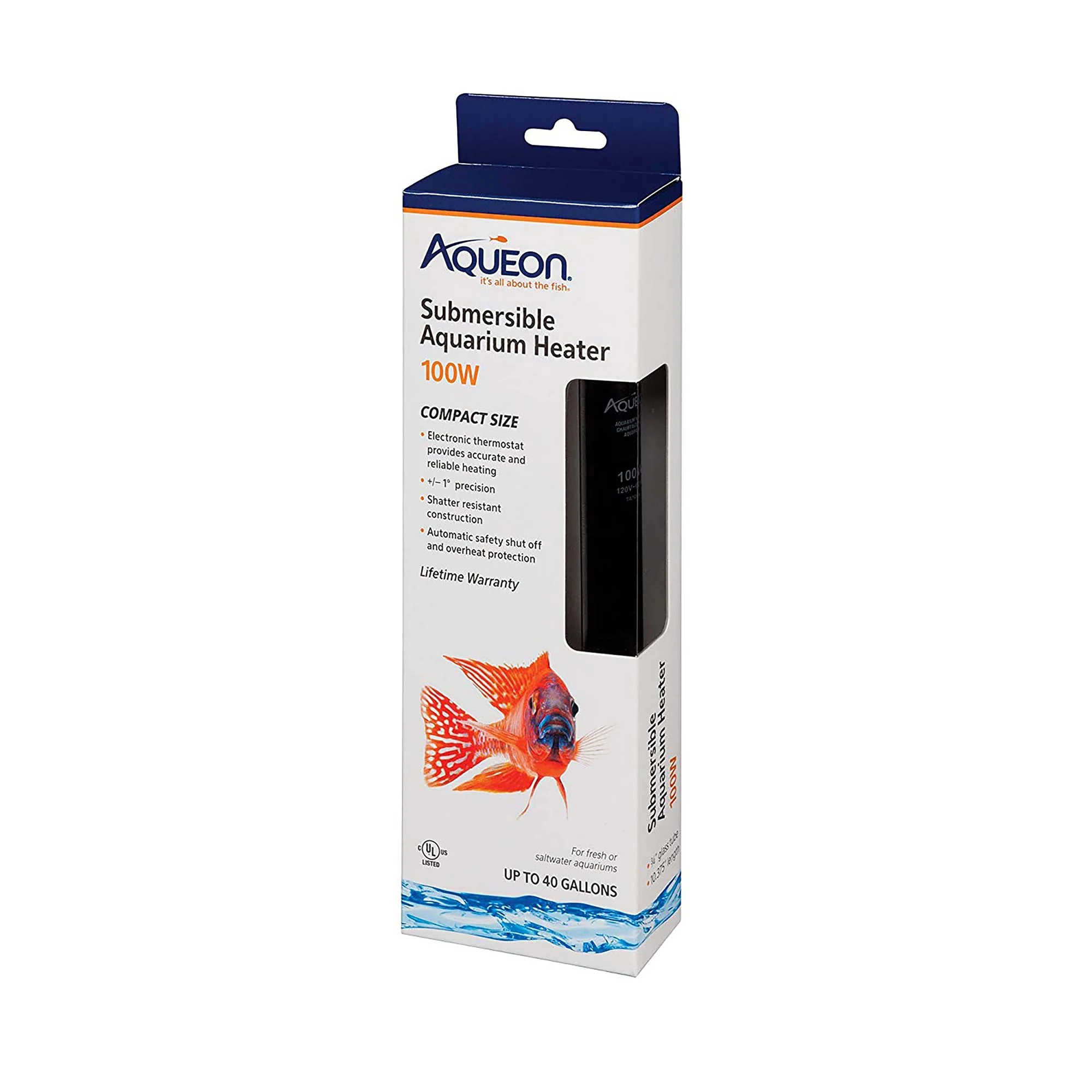 Aqueon Glass Submersible Aquarium Heater  100W - Image 1