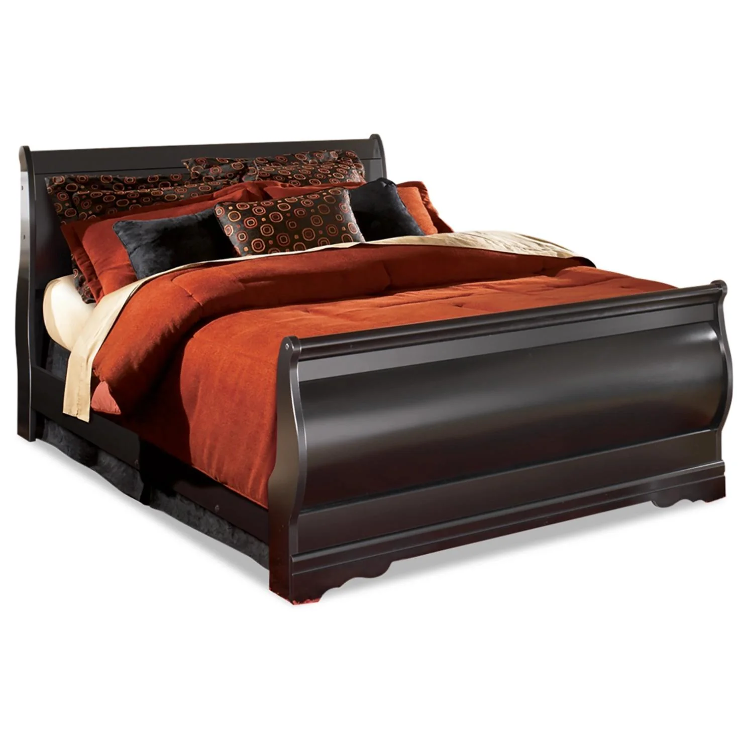 Signature Design by Ashley Huey Vineyard B128 7 pc Queen Sleigh Bedroom Set - Image 2