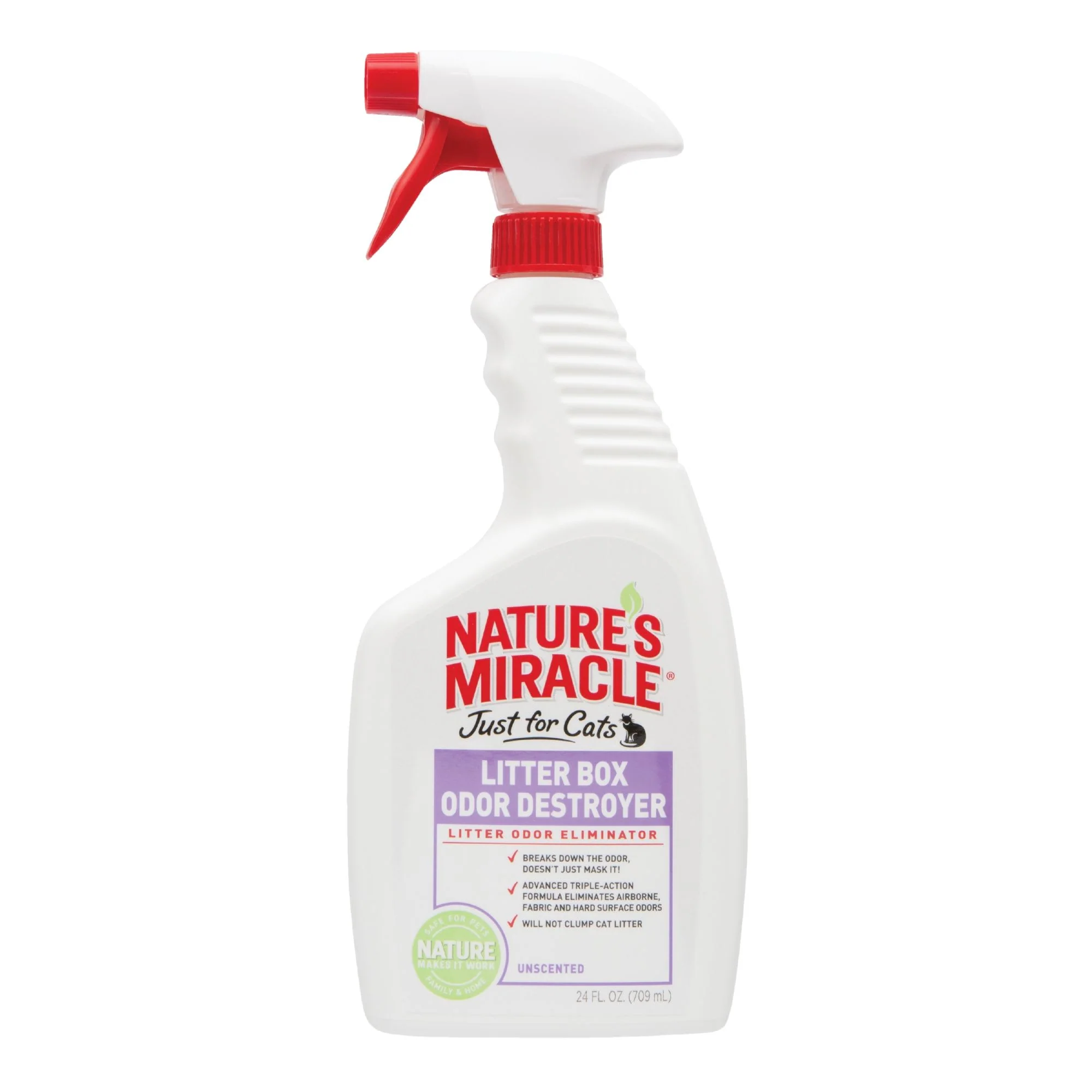 Nature s Miracle Just for Cats Litter Box Odor Destroyer  24 oz - Image 1