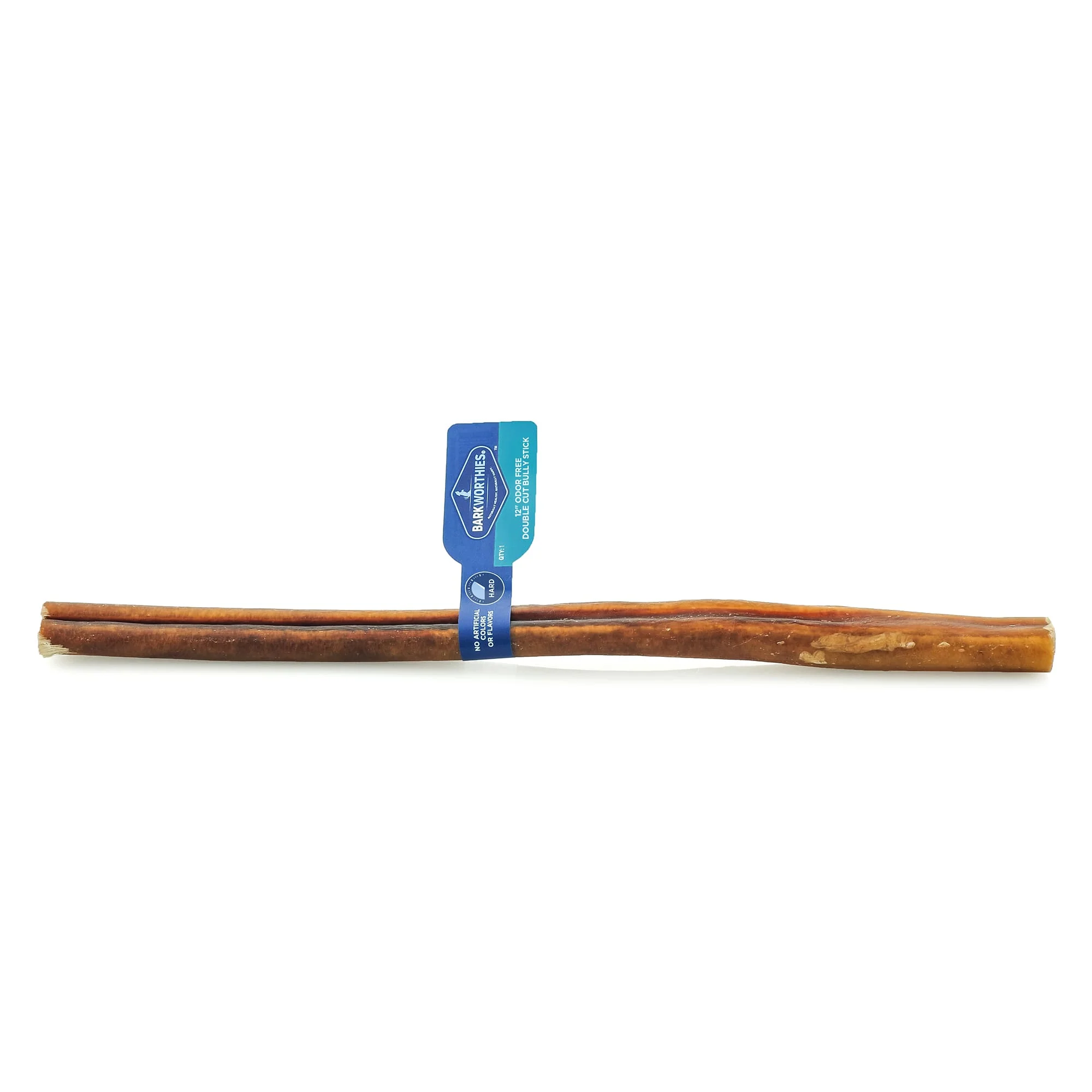 Barkworthies Double Cut Bully Stick for Dogs, 0.14 LBS - Image 1