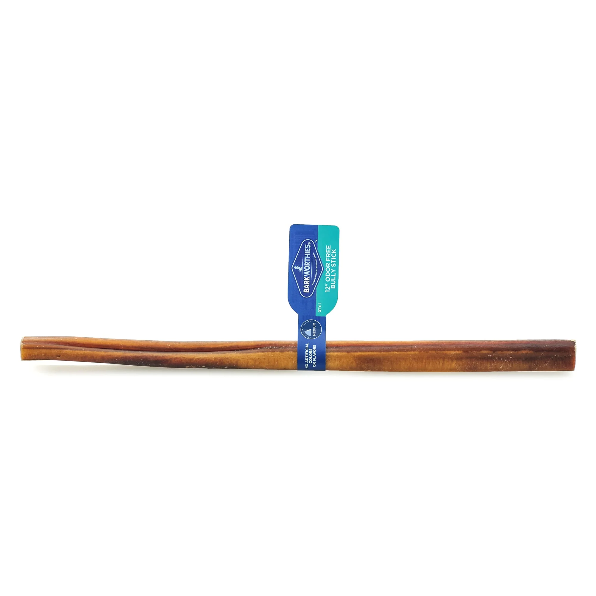 Barkworthies Odor Free Dog Bully Stick, 0.08 LBS - Image 1