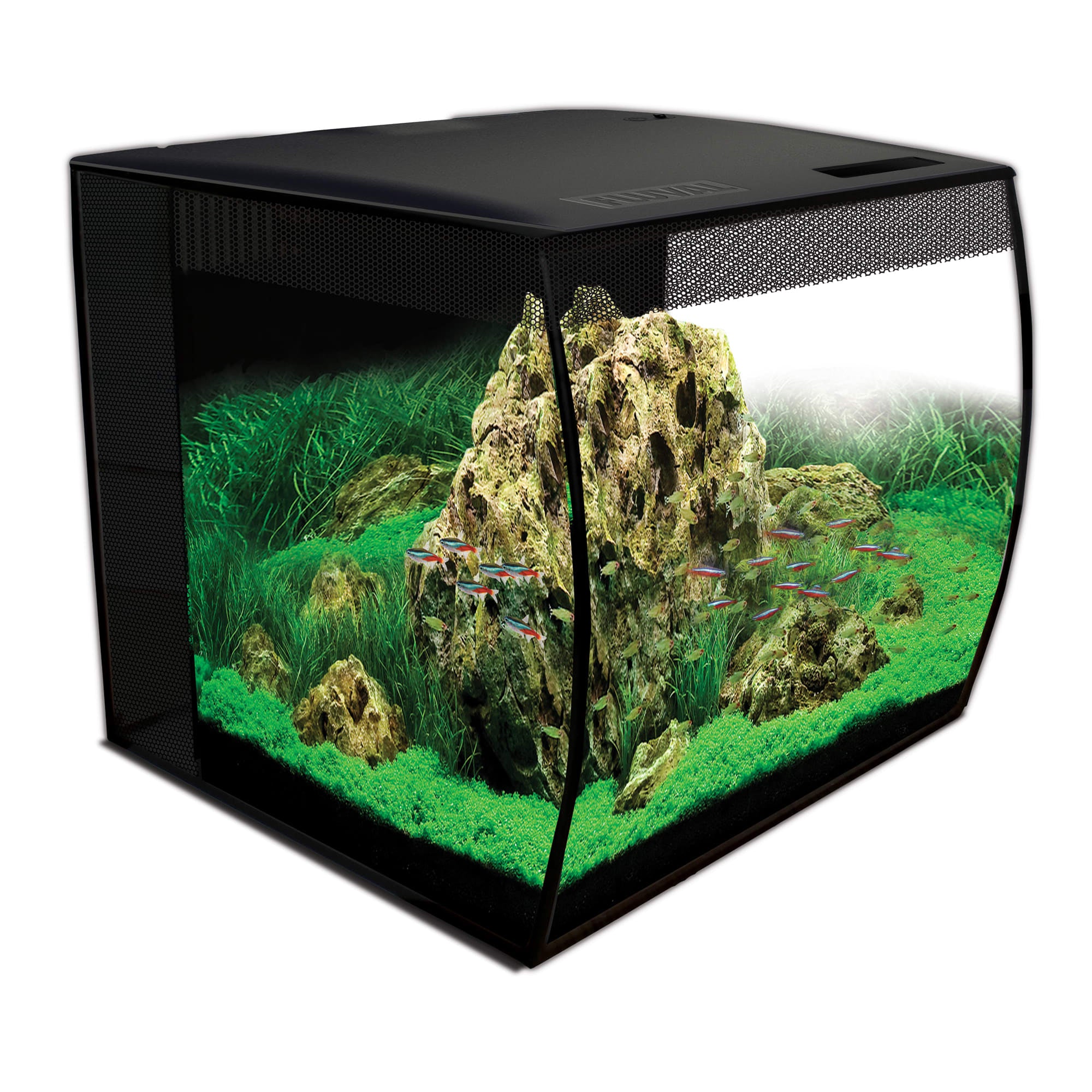 FL FLEX 15 Gal. Glass Aquarium Kit White - Image 1