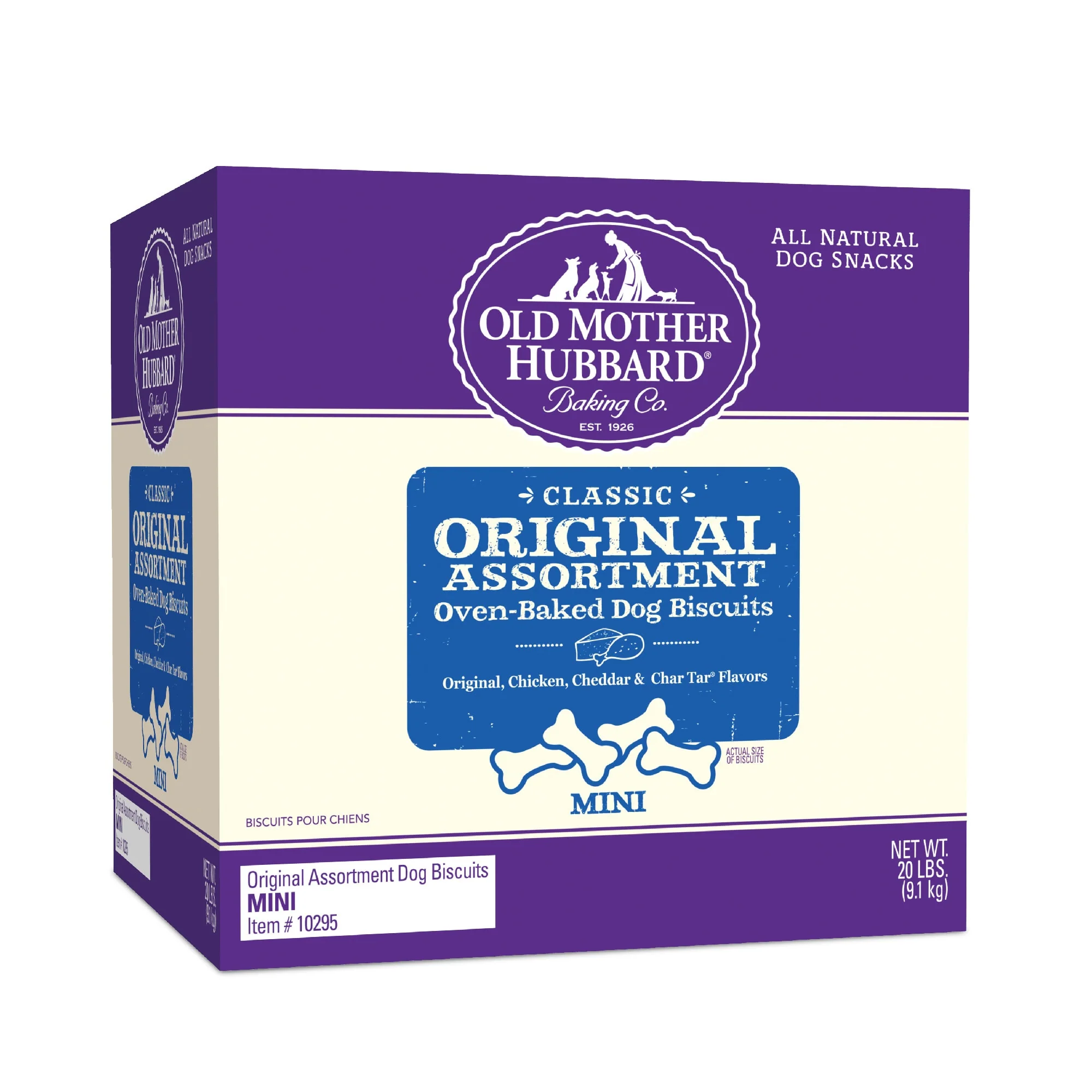 Old Mother Hubbard Classic Original Assortment Biscuits Baked Dog Treats  Mini  20 Ounce Bag - Image 1