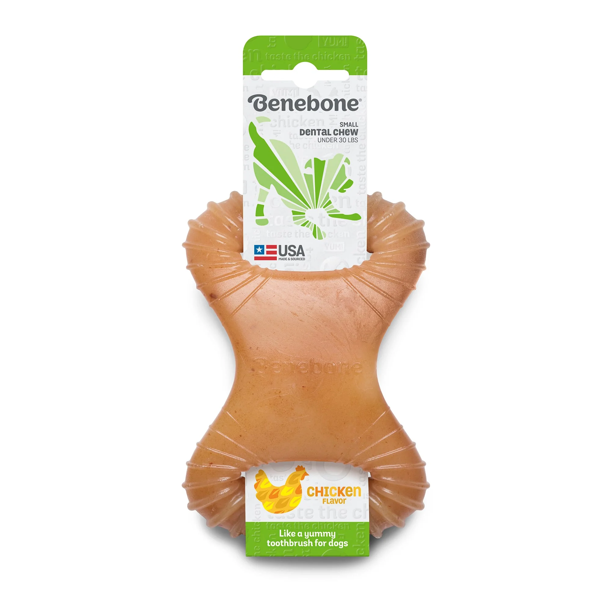 Benebone Small Chicken Dental Dog Chew Toy - Image 1