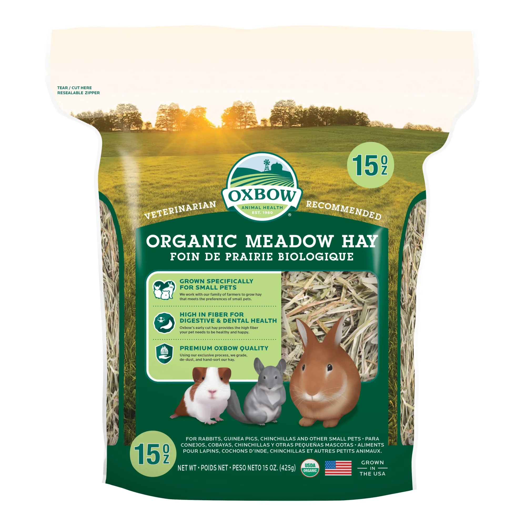 Oxbow® Organic Meadow Hay 15 Oz - Image 1