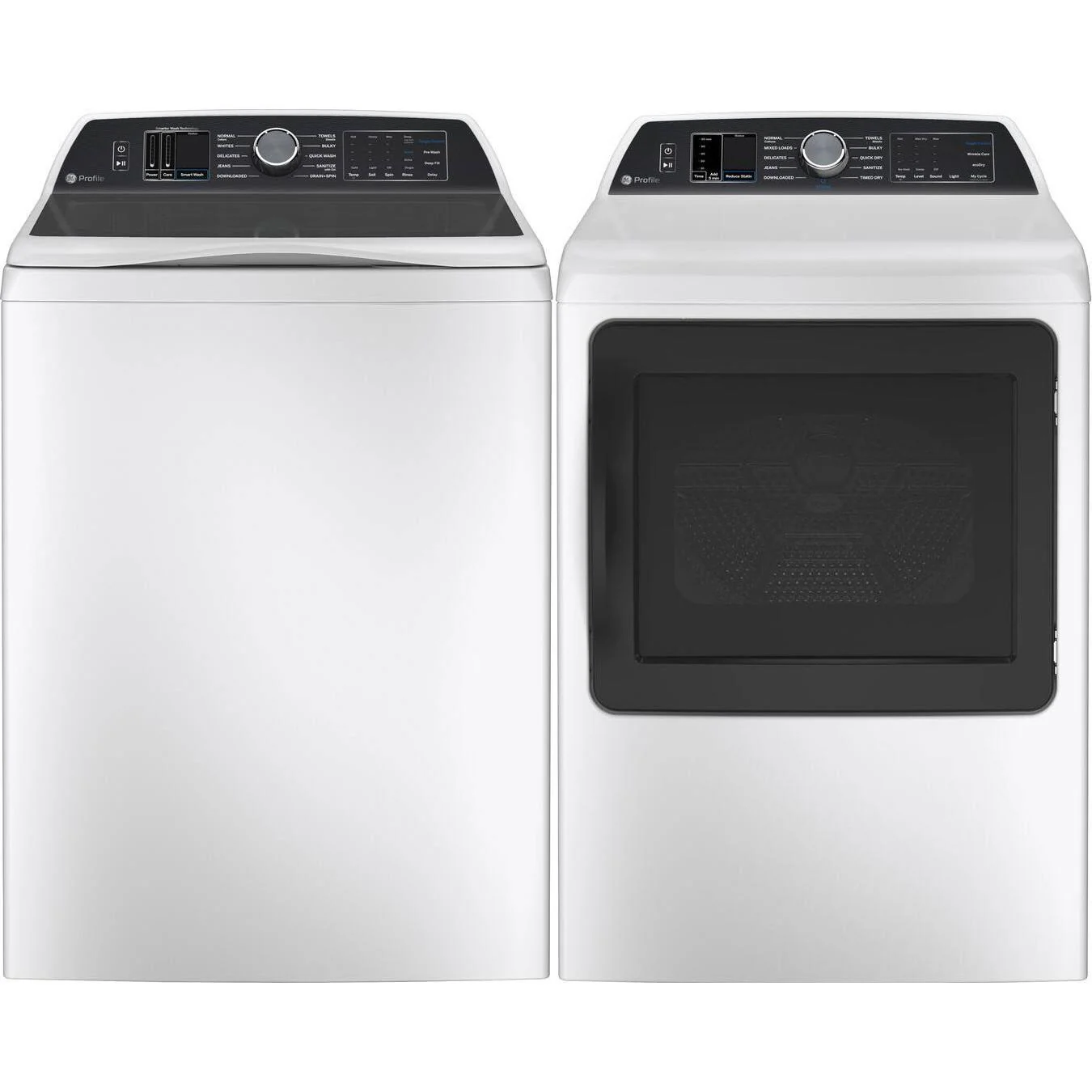 GE Profile Laundry PTW705BSTWS, PTD70EBSTWS