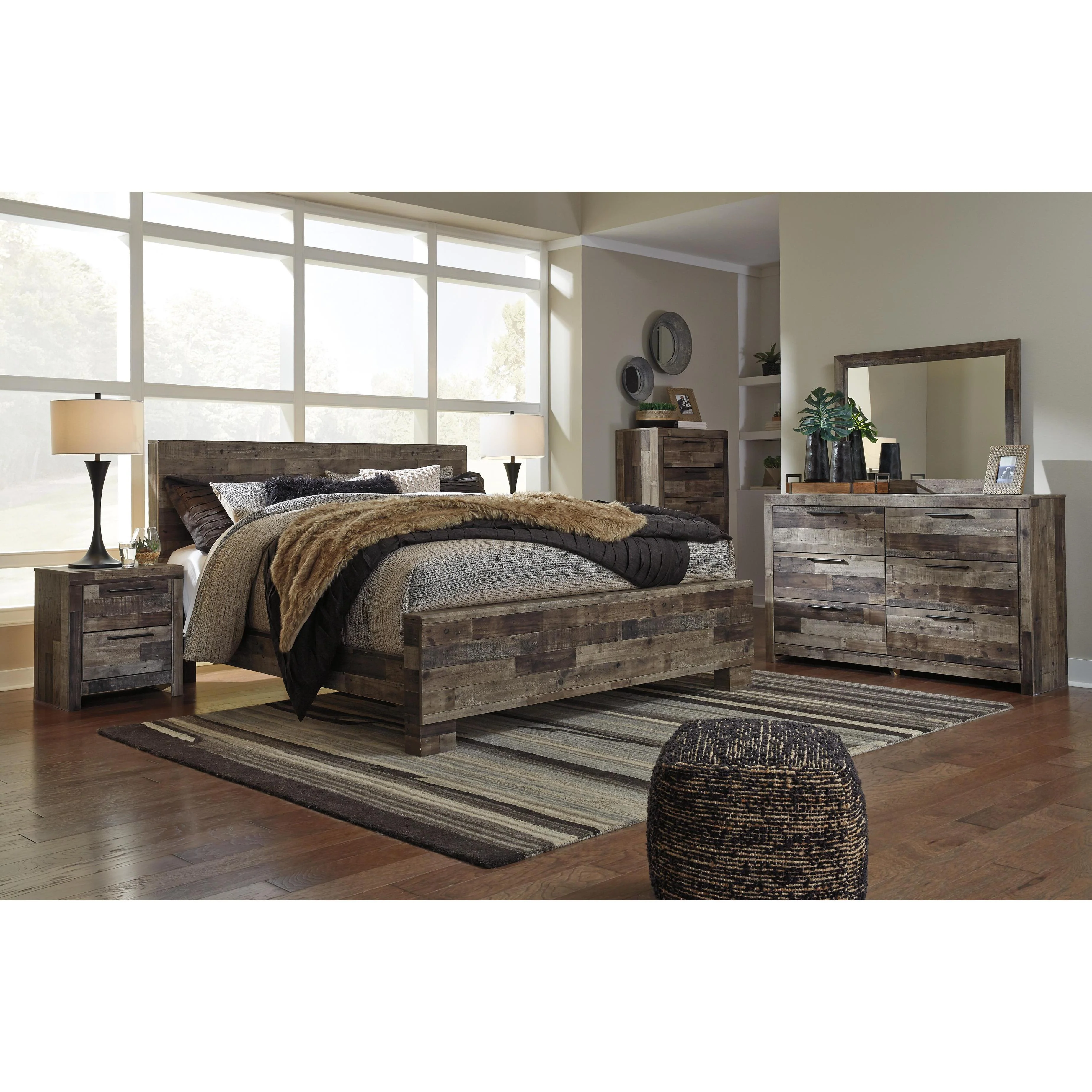 Benchcraft Derekson B200B42 6 pc King Panel Bedroom Set - Image 1