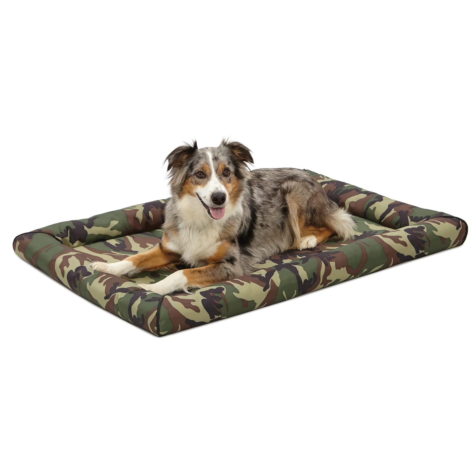 Midwest Ultra-Durable Dog Bed & Crate Mat  42x29in   Camo Green - Image 1