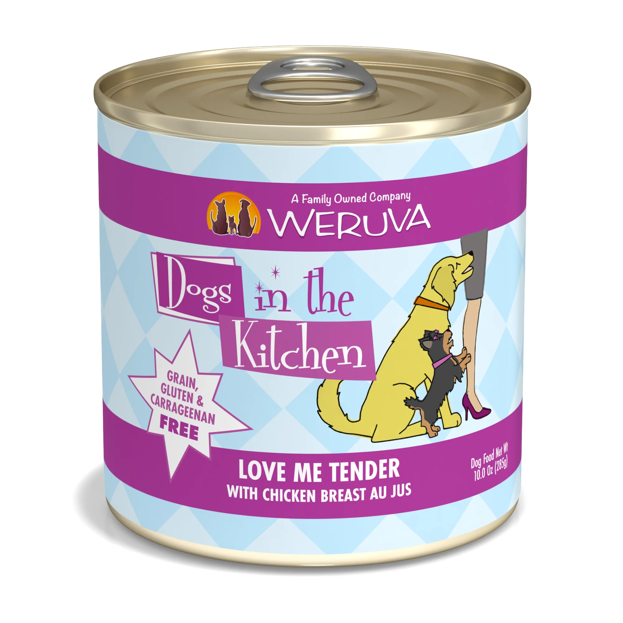 Weruva Dogs in the Kitchen 10oz Can Dog food Love Me Tender with Chicken Breast - Image 1