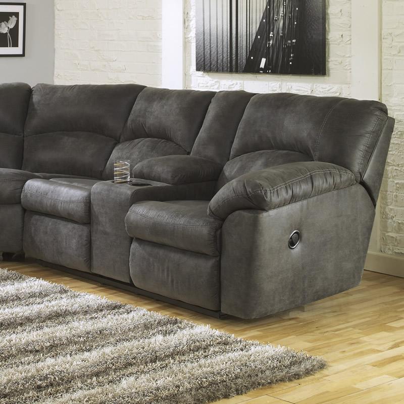 Signature Design by Ashley Tambo 2780149 RAF Reclining Loveseat with Console - Image 1