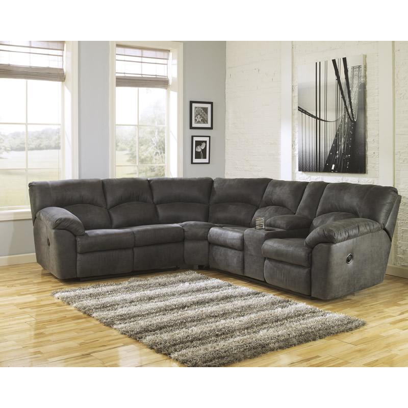 Signature Design by Ashley Tambo 2780149 RAF Reclining Loveseat with Console - Image 2