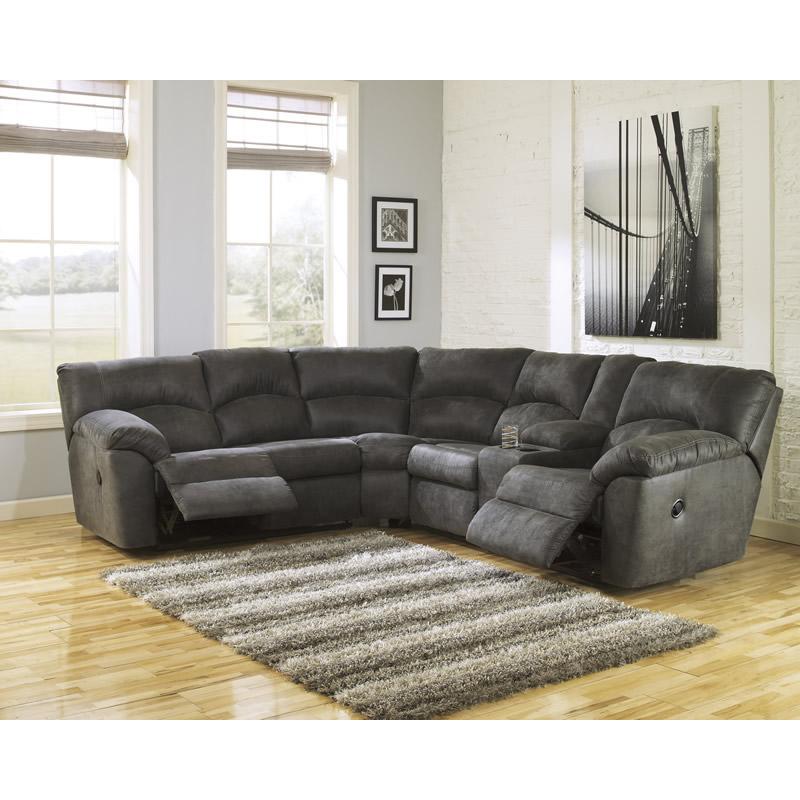 Signature Design by Ashley Tambo 2780149 RAF Reclining Loveseat with Console - Image 3