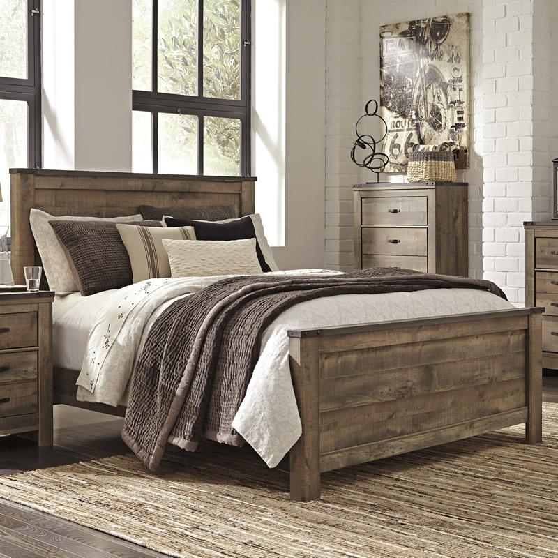 Signature Design by Ashley Trinell Queen Panel Bed B446-57/B446-54/B446-96 - Image 1