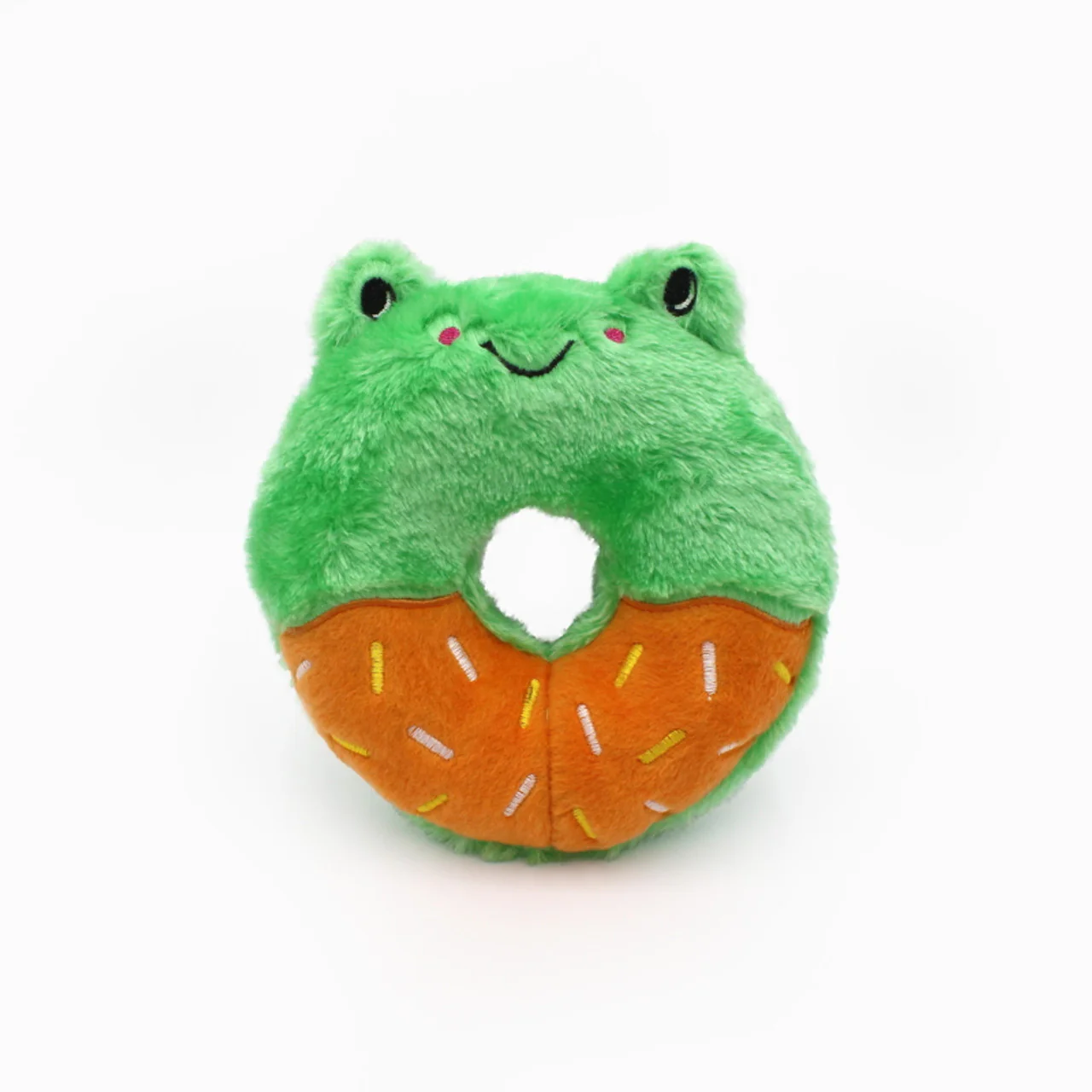 Zippy Paws Donutz Buddies Frog Dog Toy - Image 1