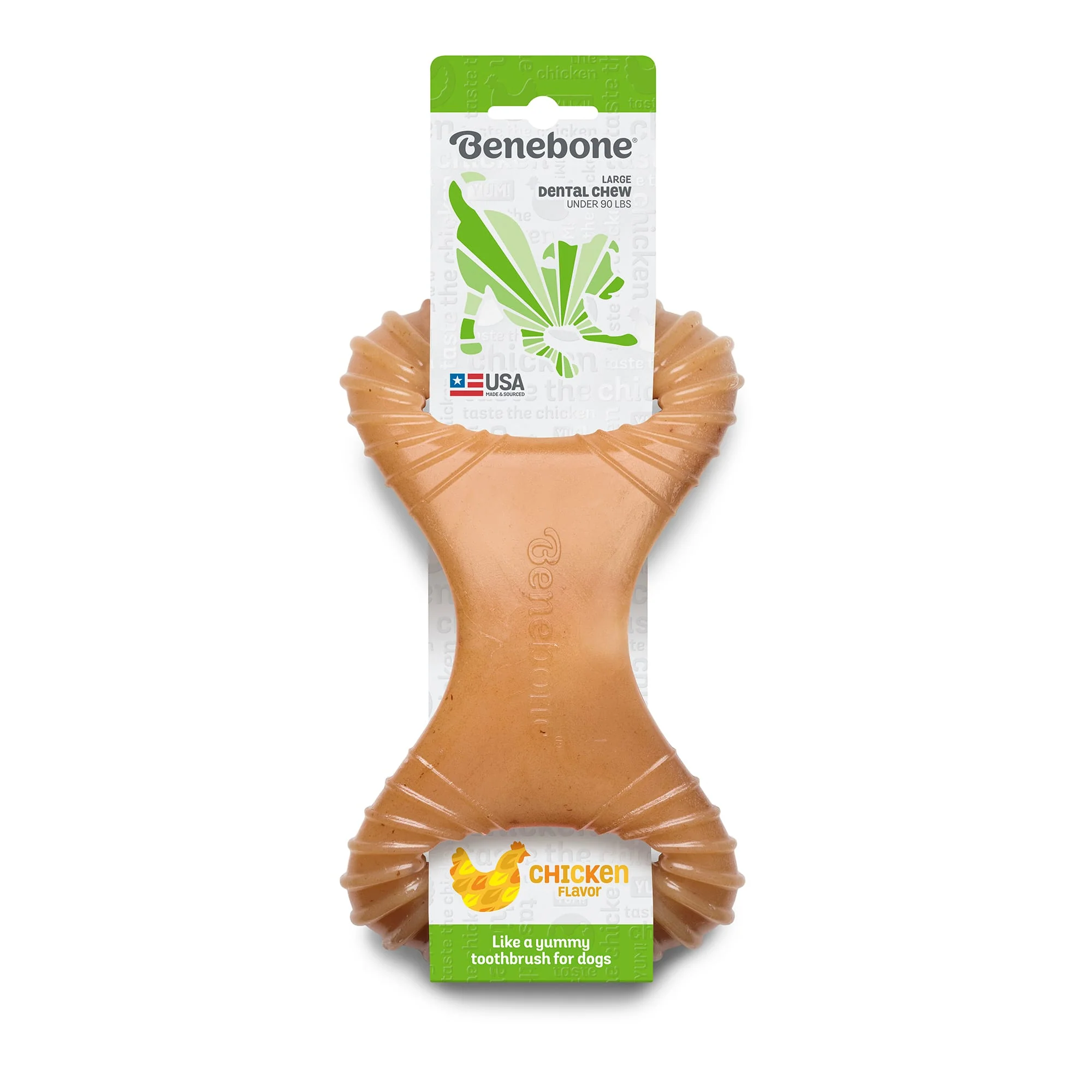 Benebone Dental Chew Dog Toy - Chicken - L - Image 1