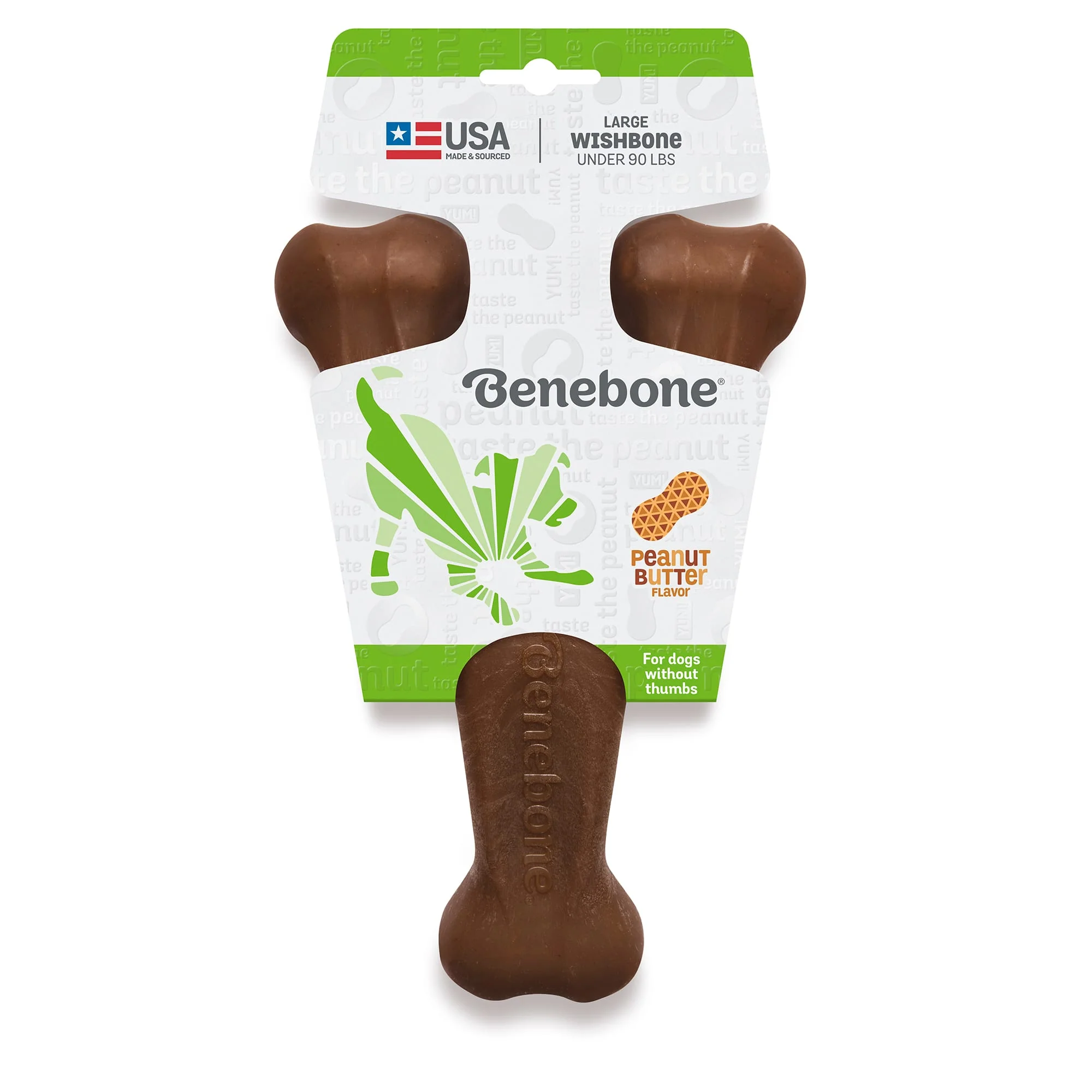 Benebone Wishbone Peanut Large - Image 1