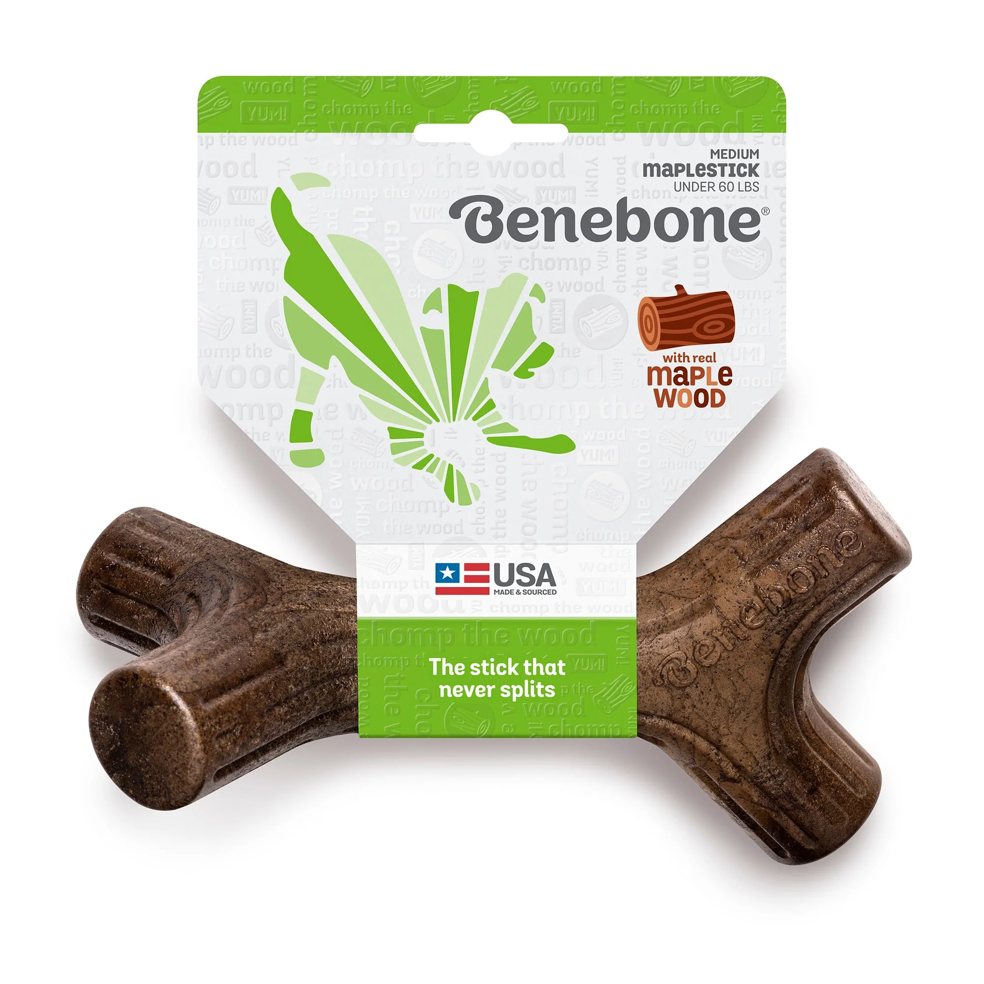Benebone Maplestick Durable Dog Chew Toy  Medium - Image 1