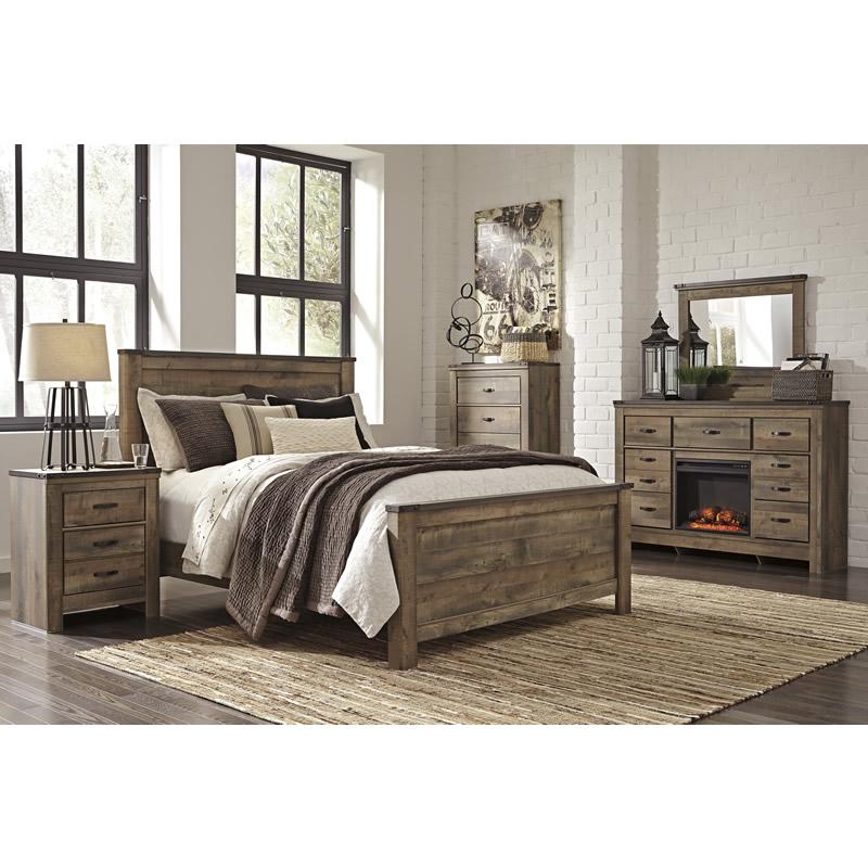 Signature Design by Ashley Trinell B446-54 Queen Panel Footboard - Image 3