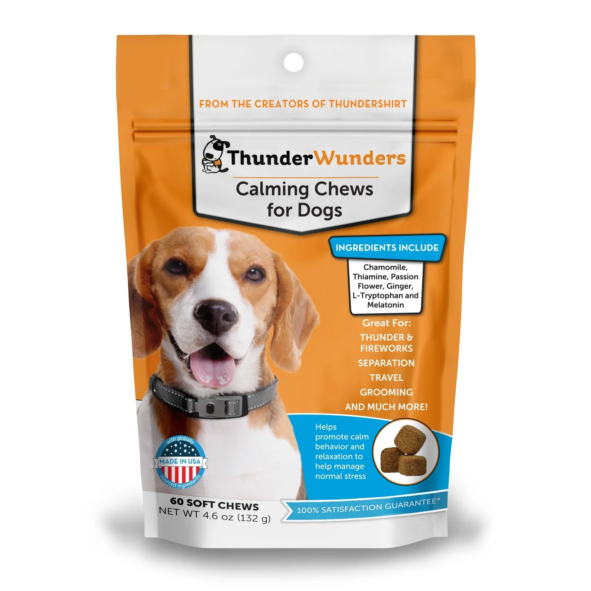 ThunderWunders Calming Chews for Dogs  60 Soft Chews - Image 1
