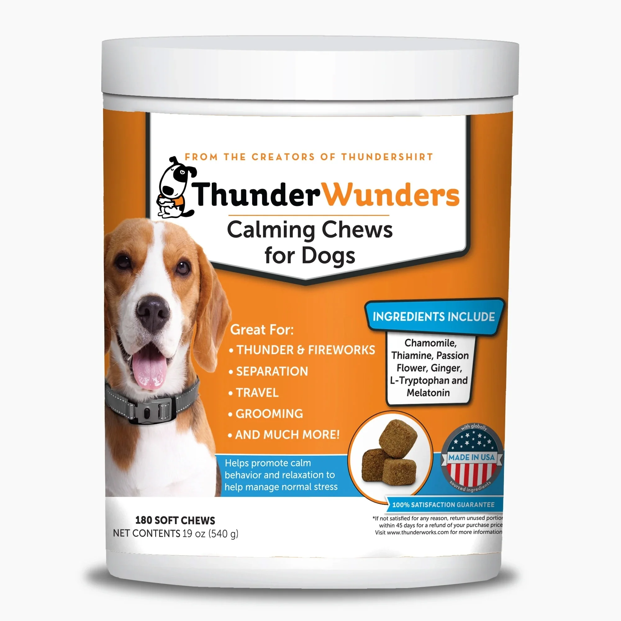 ThunderWunders Calming Chews for Dogs  180 Soft Chews - Image 1