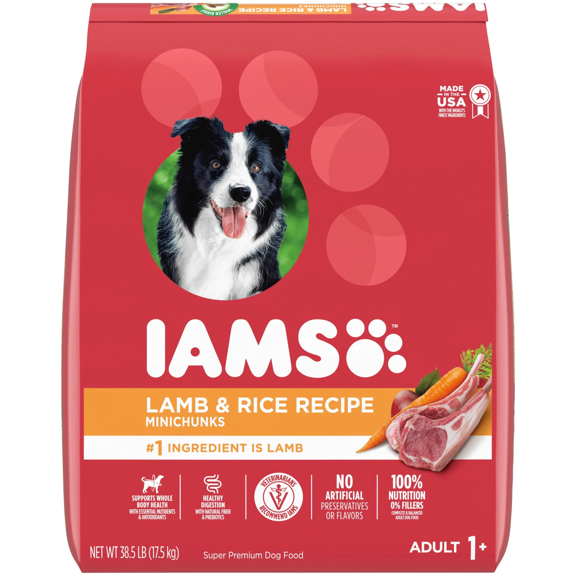 Iams 30lbs ProActive Health Dry Dog Food for All Dogs - Lamb & Rice - Image 1