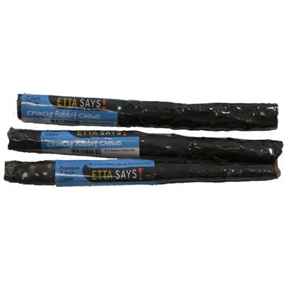 Etta Says - Crunchy Rabbit Chews - fully wrapped 7 inch - Image 1