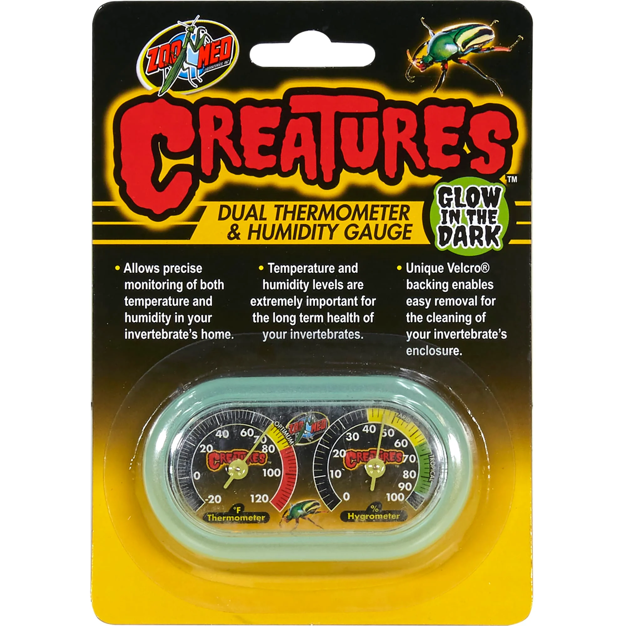Zoo Med Laboratories Creatures™ Dual Thermometer & Humidity Gauge - Image 1