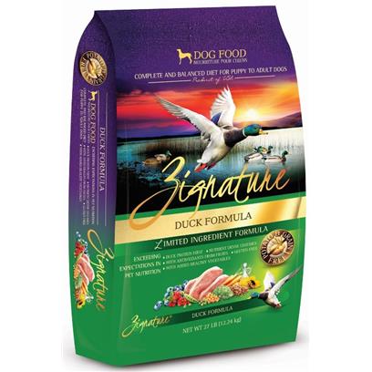 Zignature Limited Ingredient Grain-Free Duck Formula Dry Dog Food, 25LB - Image 1