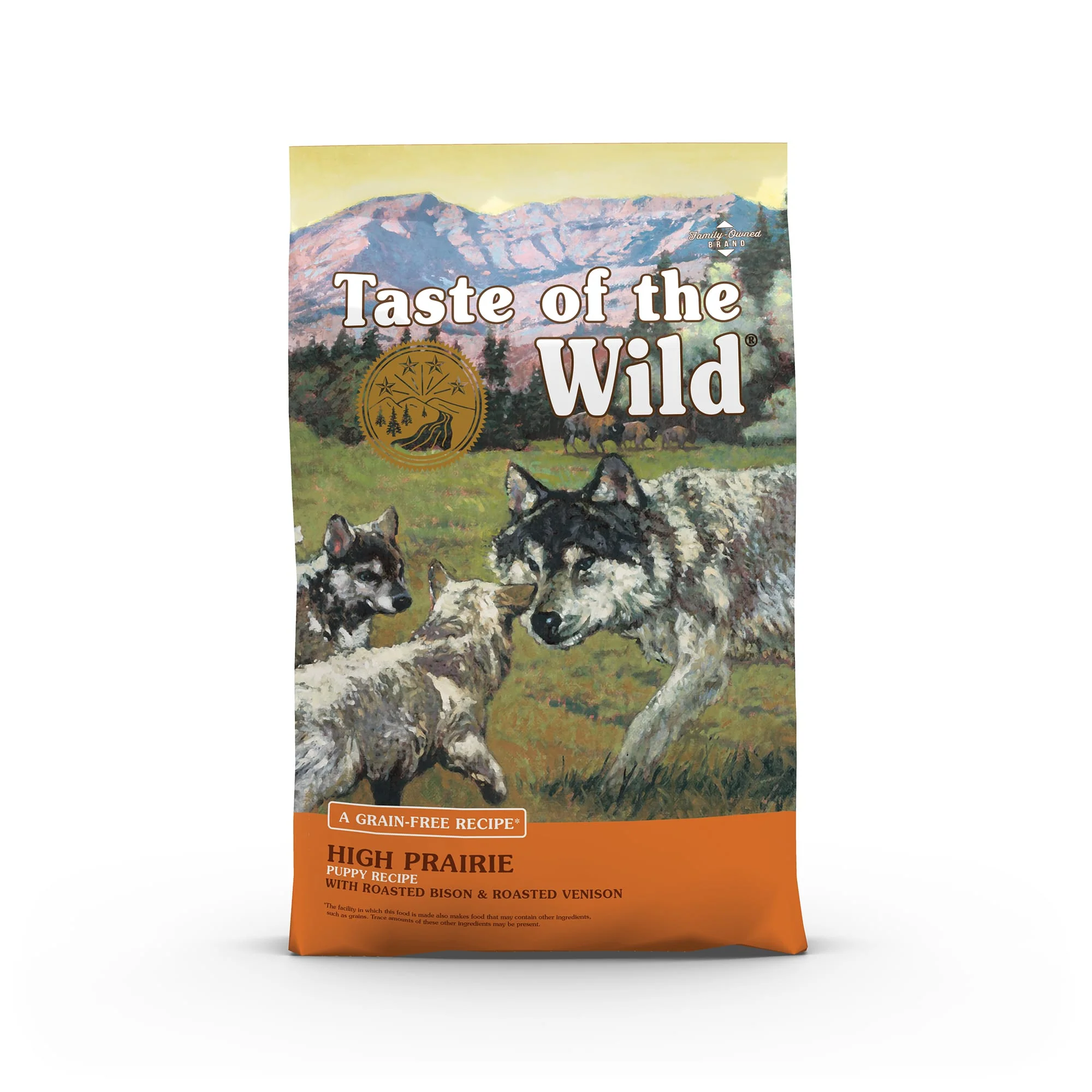 Taste of the Wild Grain-Free Puppy Roasted Bison & Roasted Venison High Prairie Dry Dog Food  28 lb - Image 1