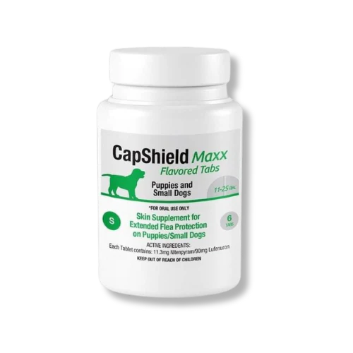 Capshield Maxx Beef Flavored Flea Tablets for Dogs 6ct 11-25lb - Image 1