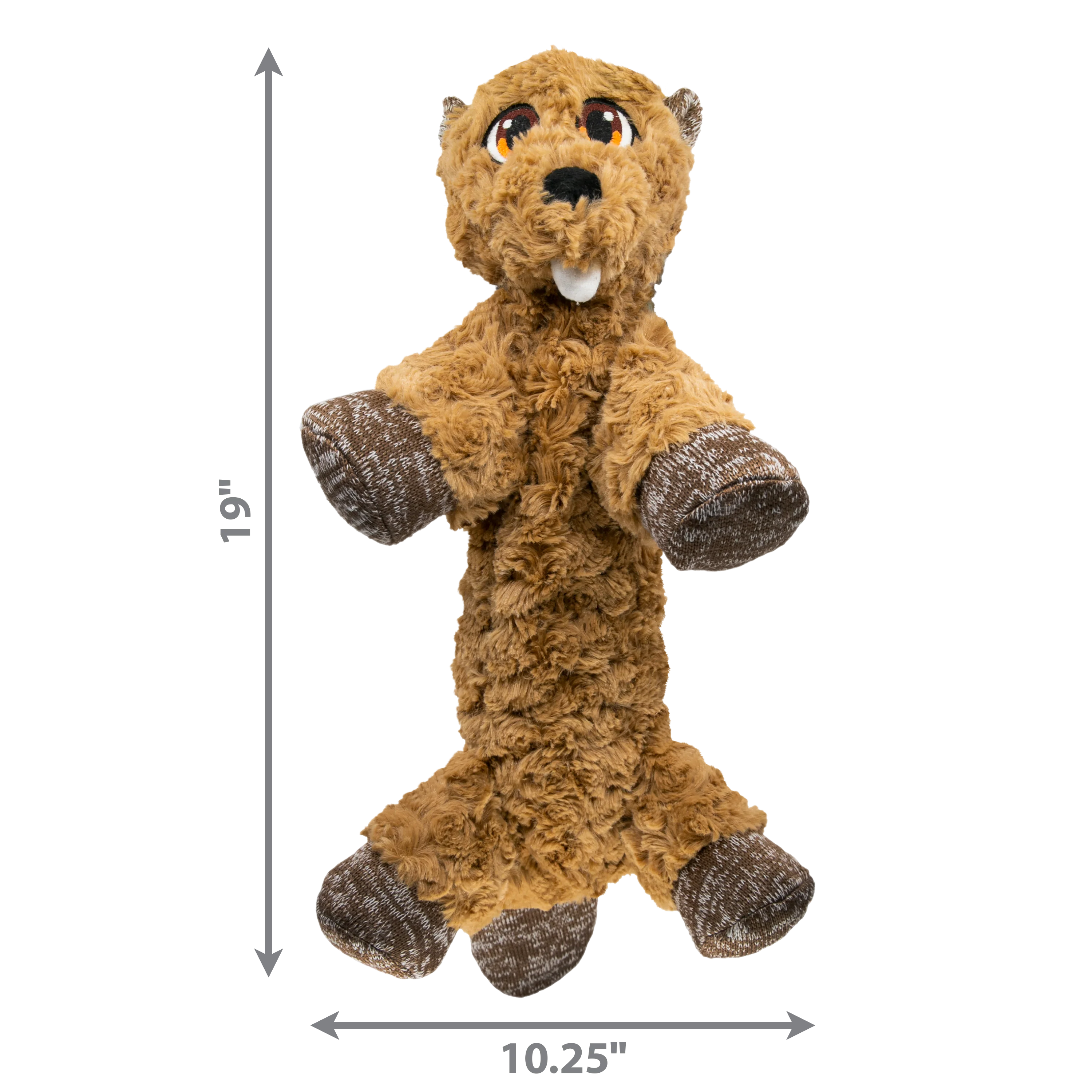 Kong Dog Toy Low Stuff Flopzie Beaver Medium - Image 1