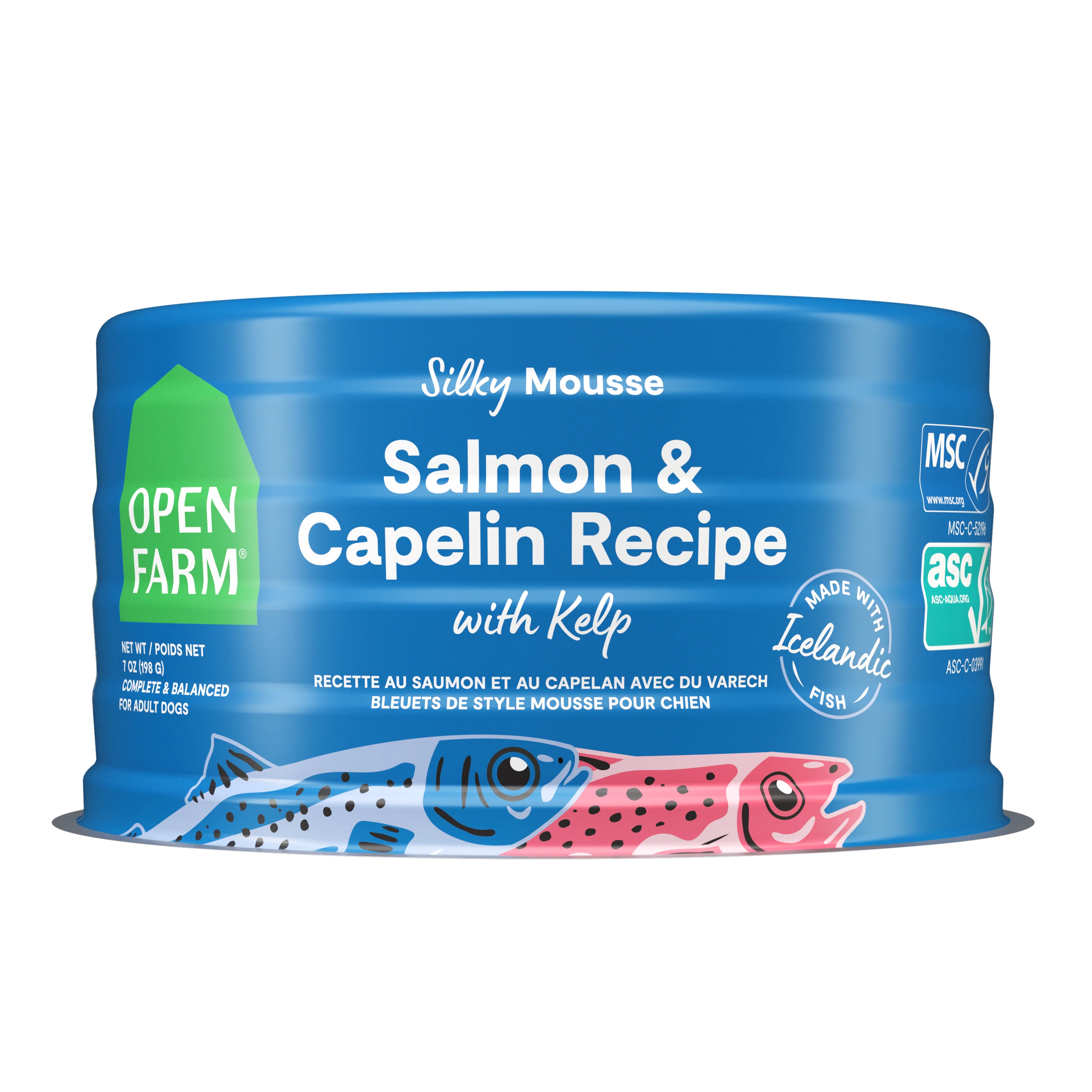 Open Farm Salmon & Capelin Recipe With Kelp For Dogs 7oz Can