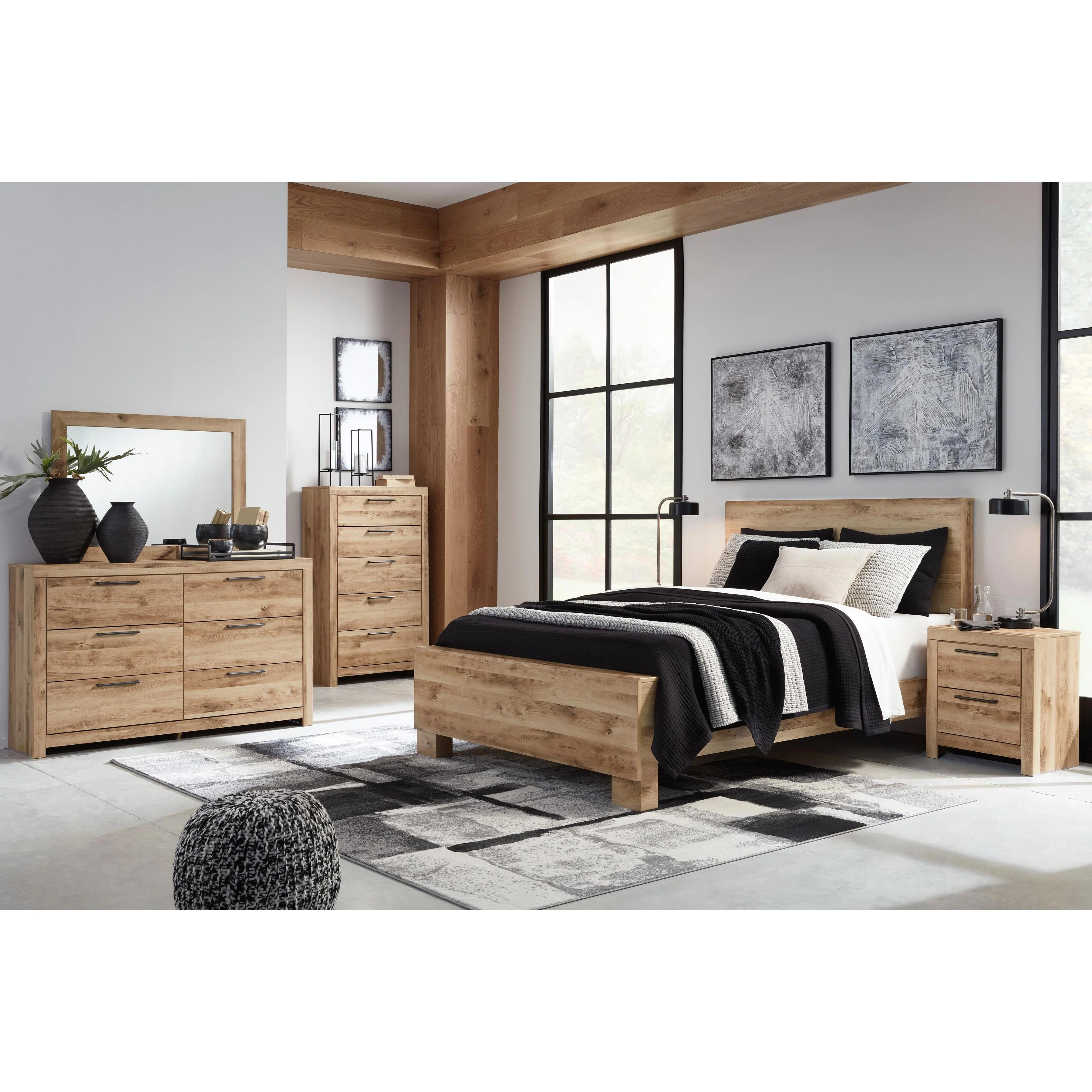 Signature Design by Ashley Hyanna B1050B37 5 pc Queen Panel Bedroom Set - Image 1