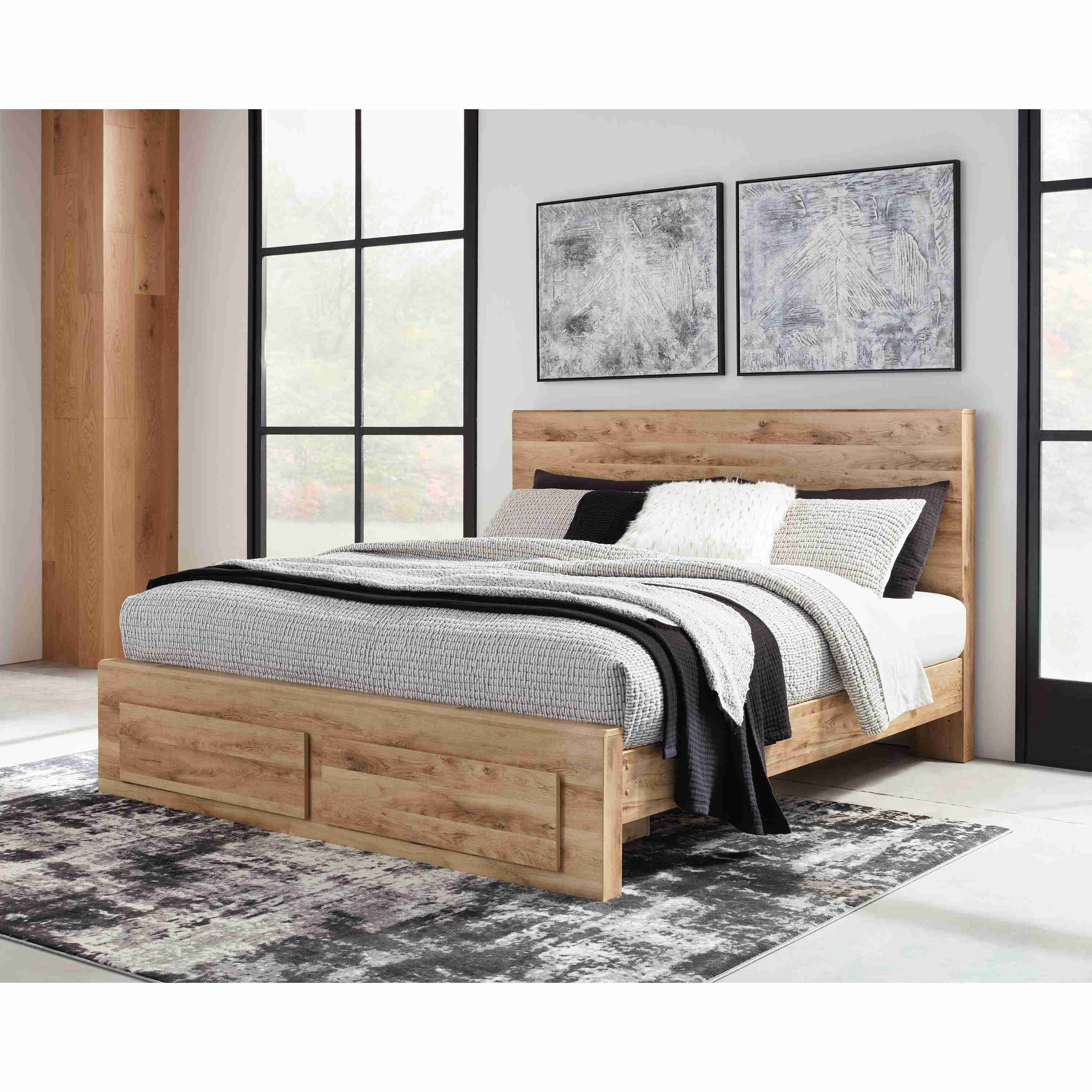 Signature Design by Ashley Hyanna B1050B18 5 pc King Platform Storage Bedroom Set - Image 2