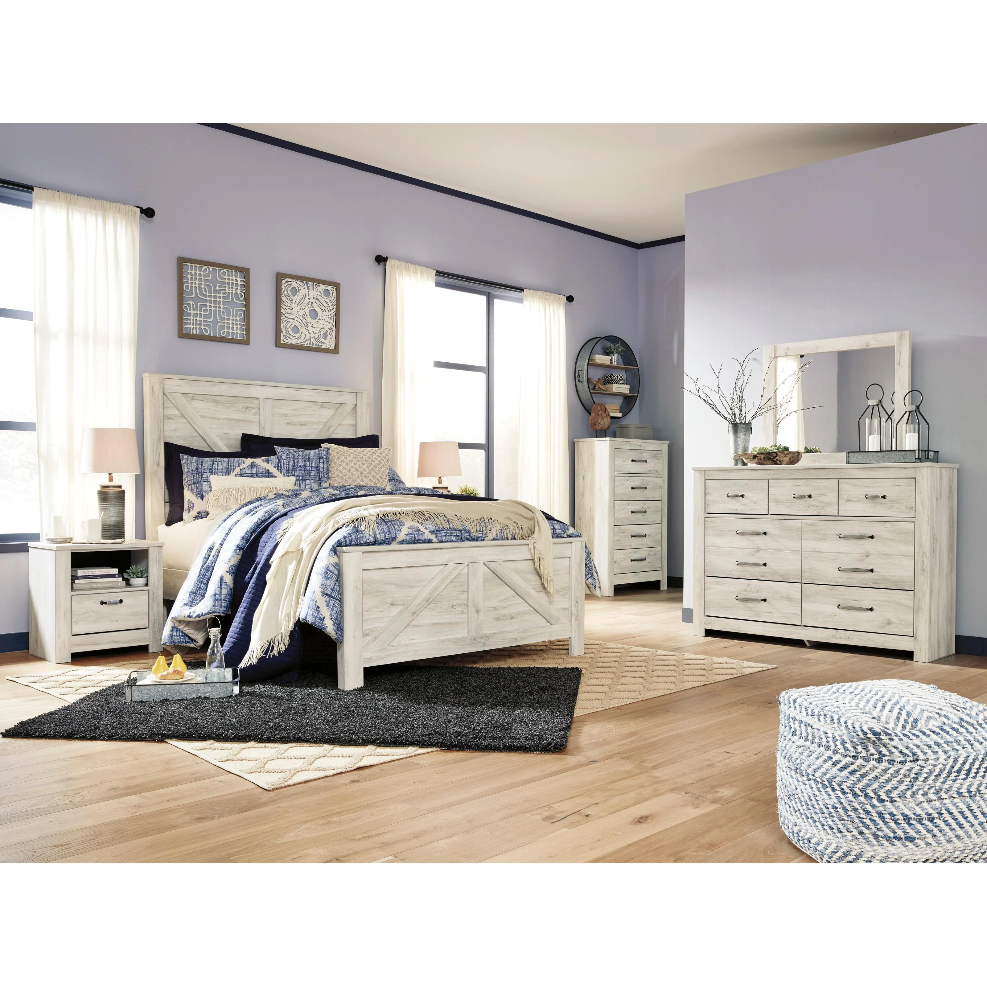 Signature Design by Ashley Bellaby B331B13 7 pc Queen Panel Bedroom Set - Image 1