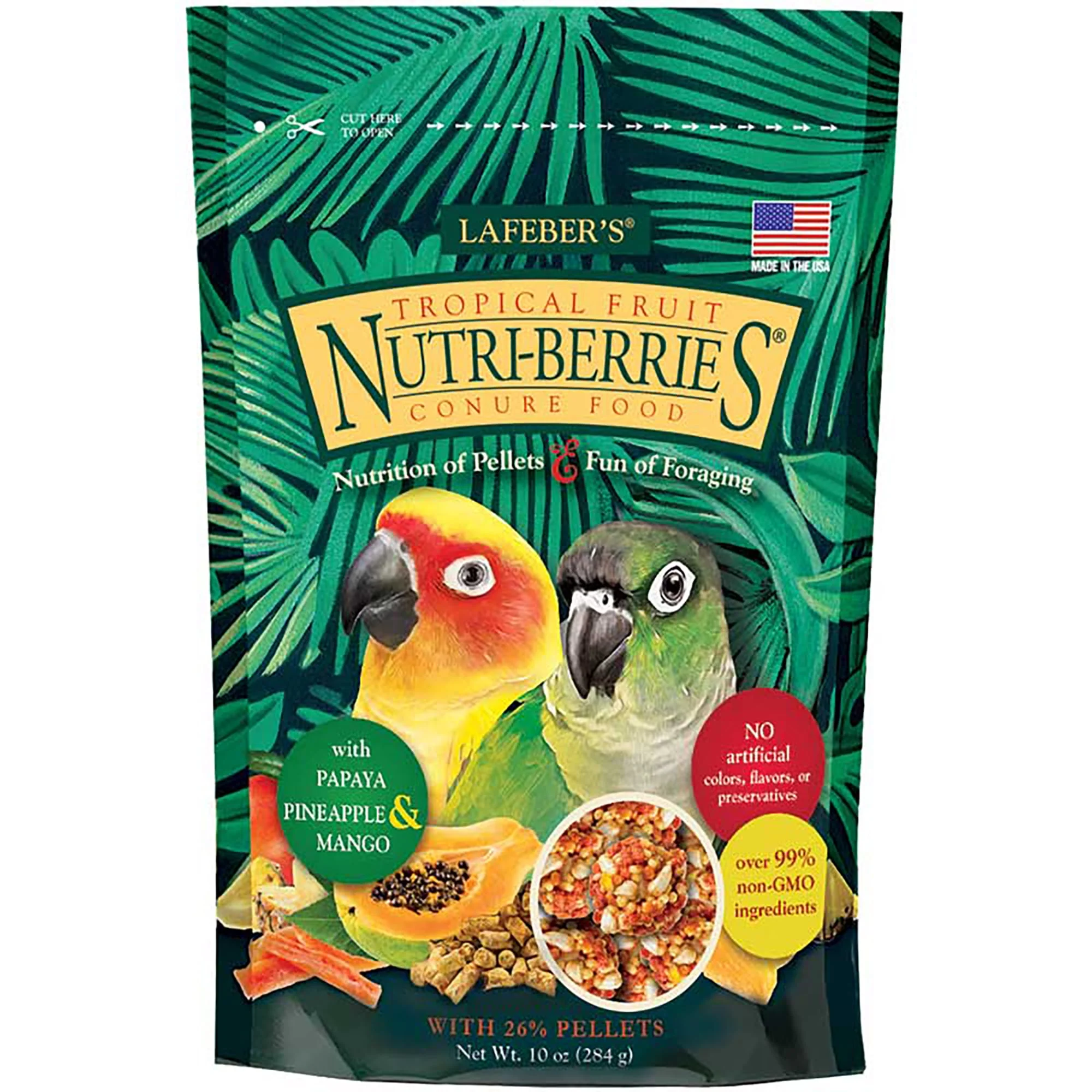 Lafeber s Tropical Fruit Nutri-Berries for Conures  10-Oz - Image 1