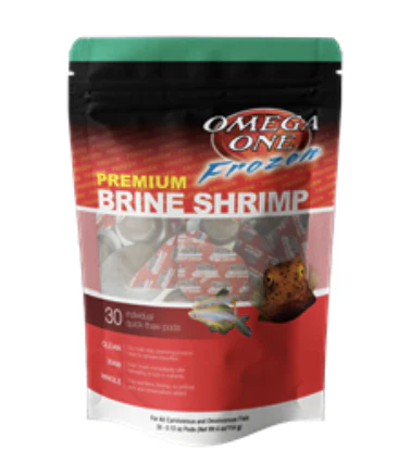 Omega One Frozen Brine Shrimp Pod Pack 4oz - Image 1