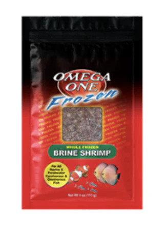 Omega Once Frozen Brine Shrimp Flat Pack 4oz - Image 1
