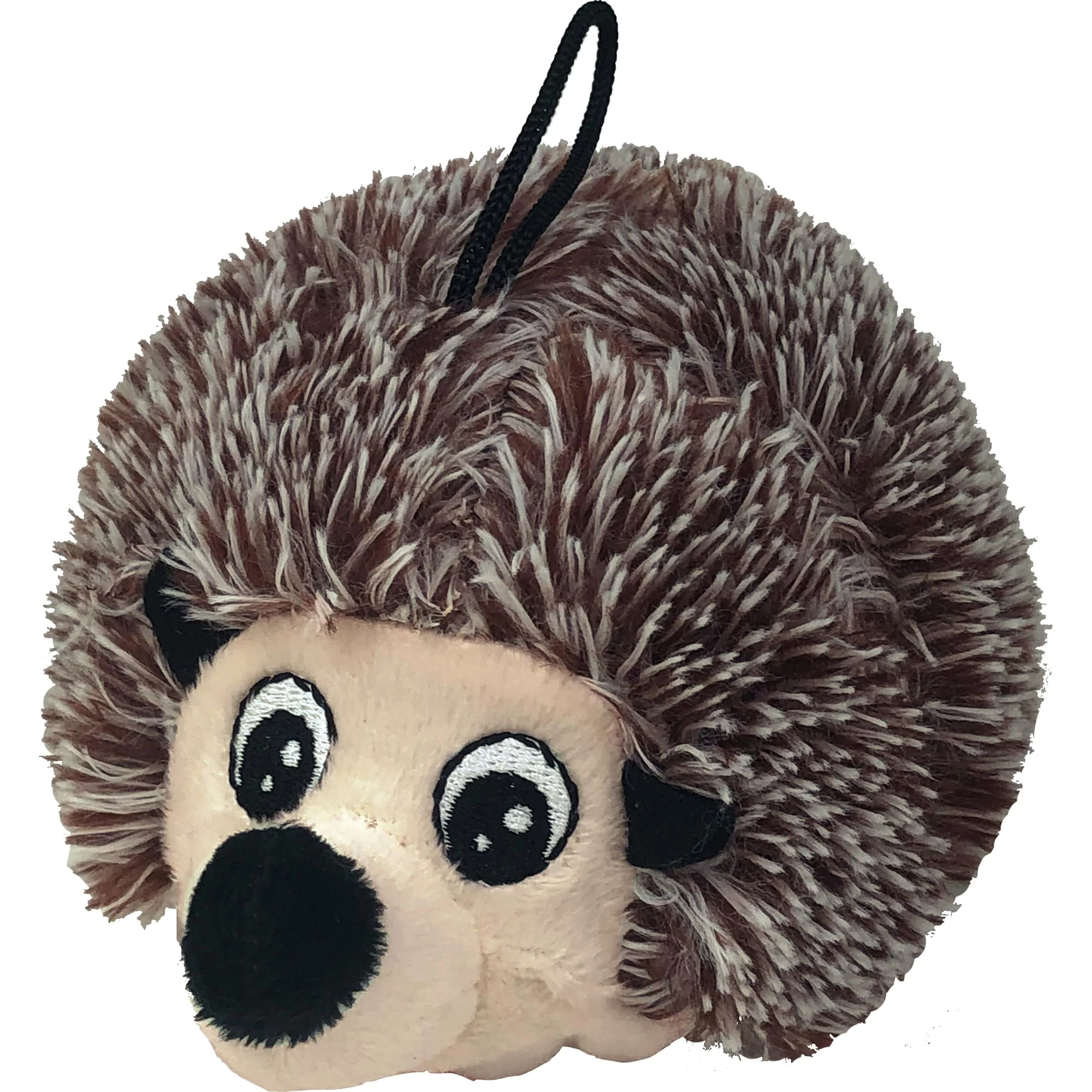 EZ SQUEAKY HEDGEHOG PLUSH COVERED DOG TOY - Image 1