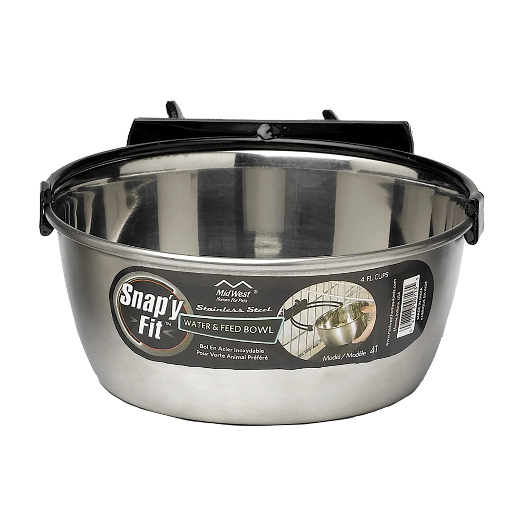 Midwest Snap y Fit Stainless Steel Bowl  1 qt - Image 1
