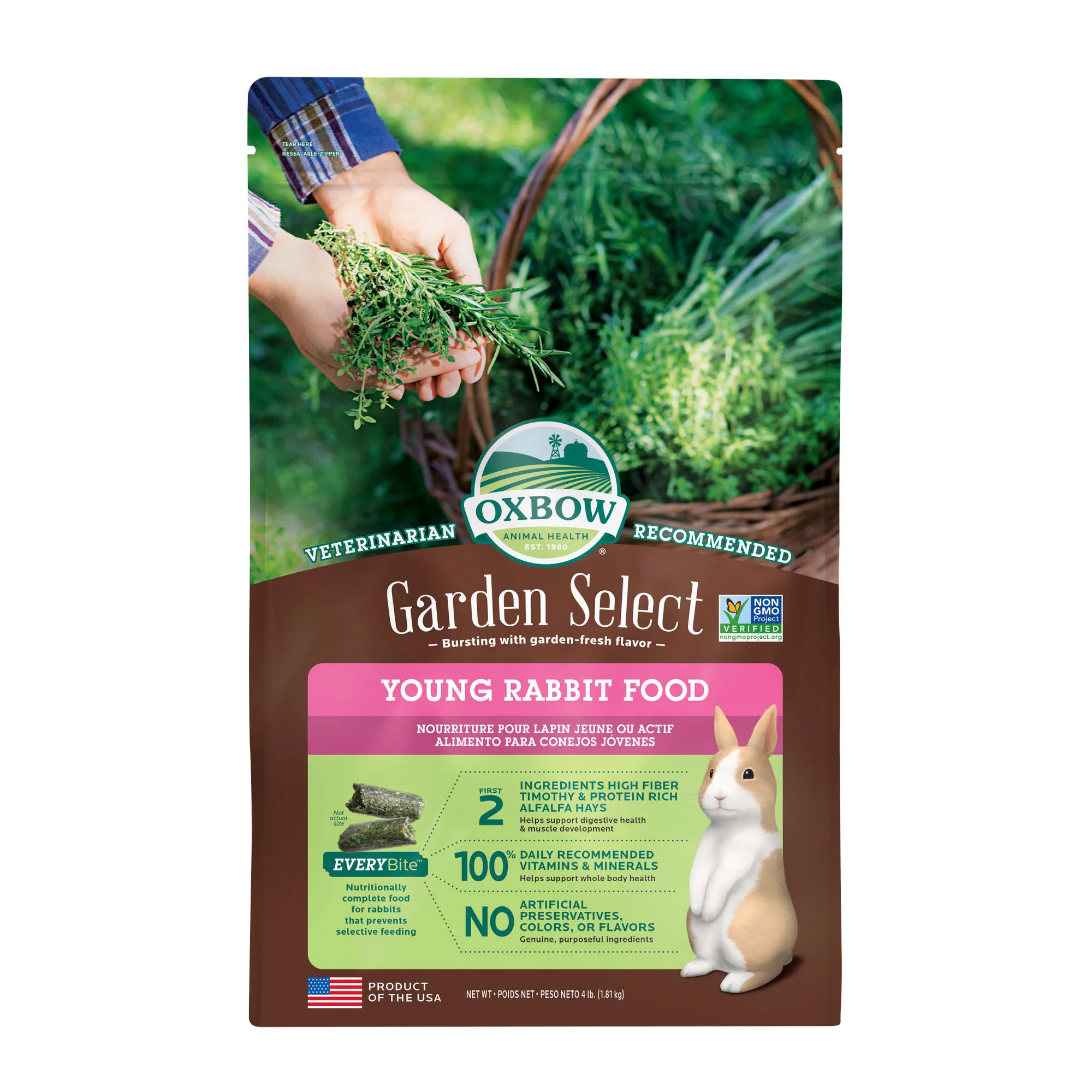 Oxbow Garden Select Young Rabbit Food  4 lbs. - Image 1