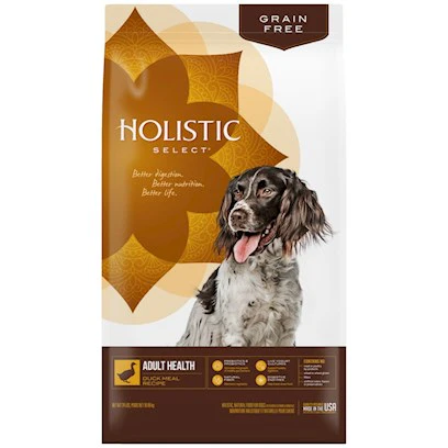 Holistic Select Natural Grain Free Dry Dog Food Duck Meal 24lb - Image 1