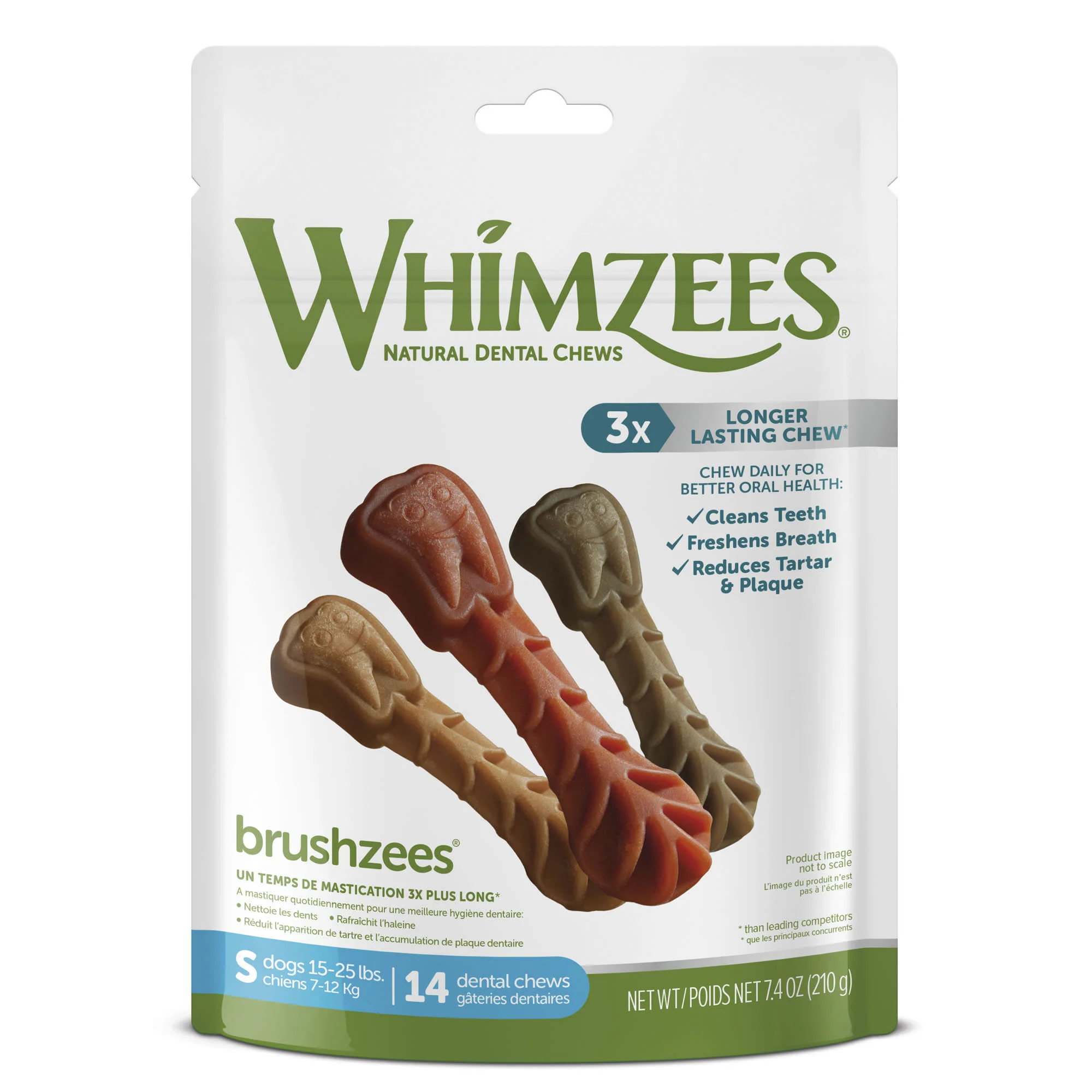 WHIMZEES Daily Use Pack Brushzees  Small  Pack of 14 - Image 1
