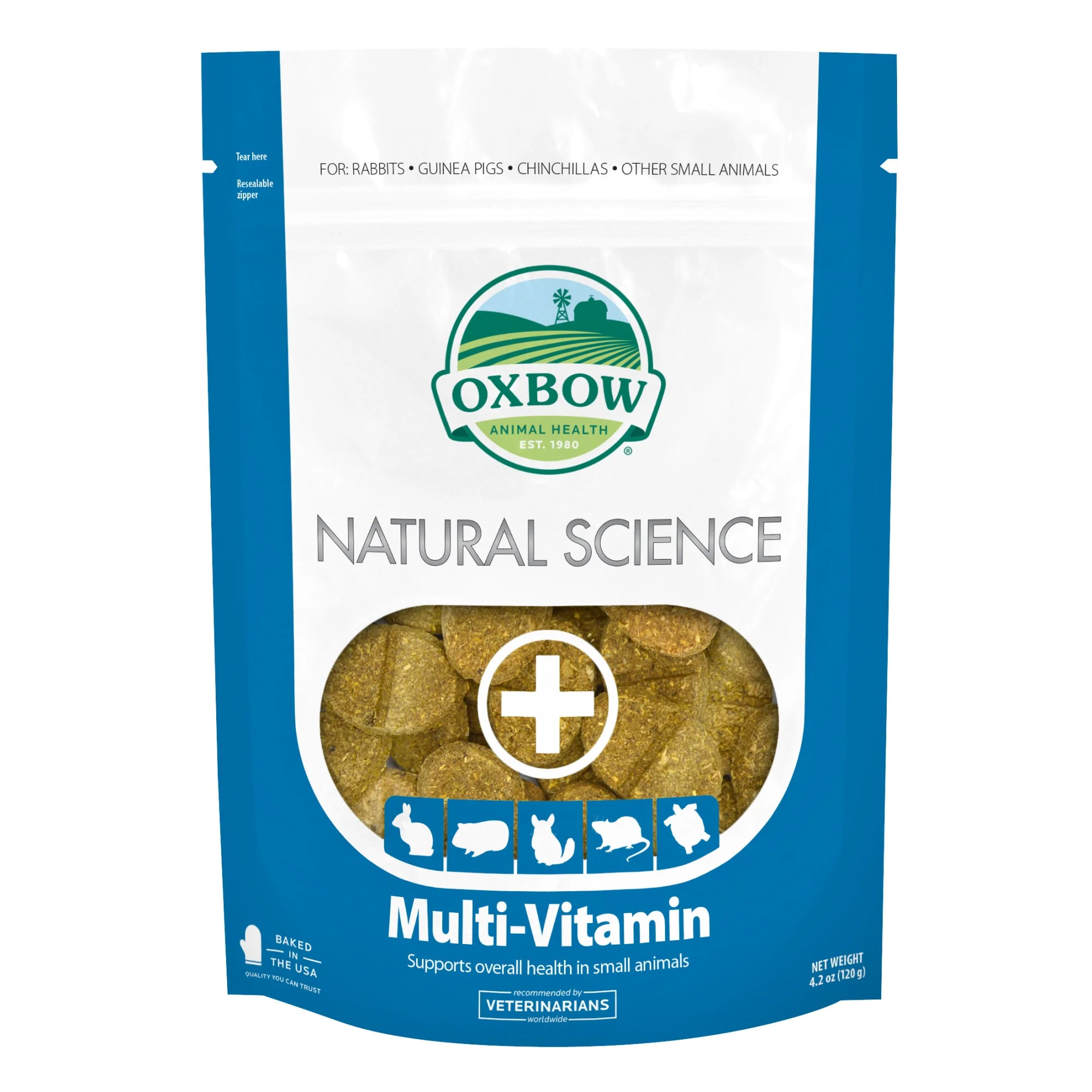 Oxbow Pet Products 448199 Oxbw Natural Sci Mult Vit Supp 60Ct - Image 1