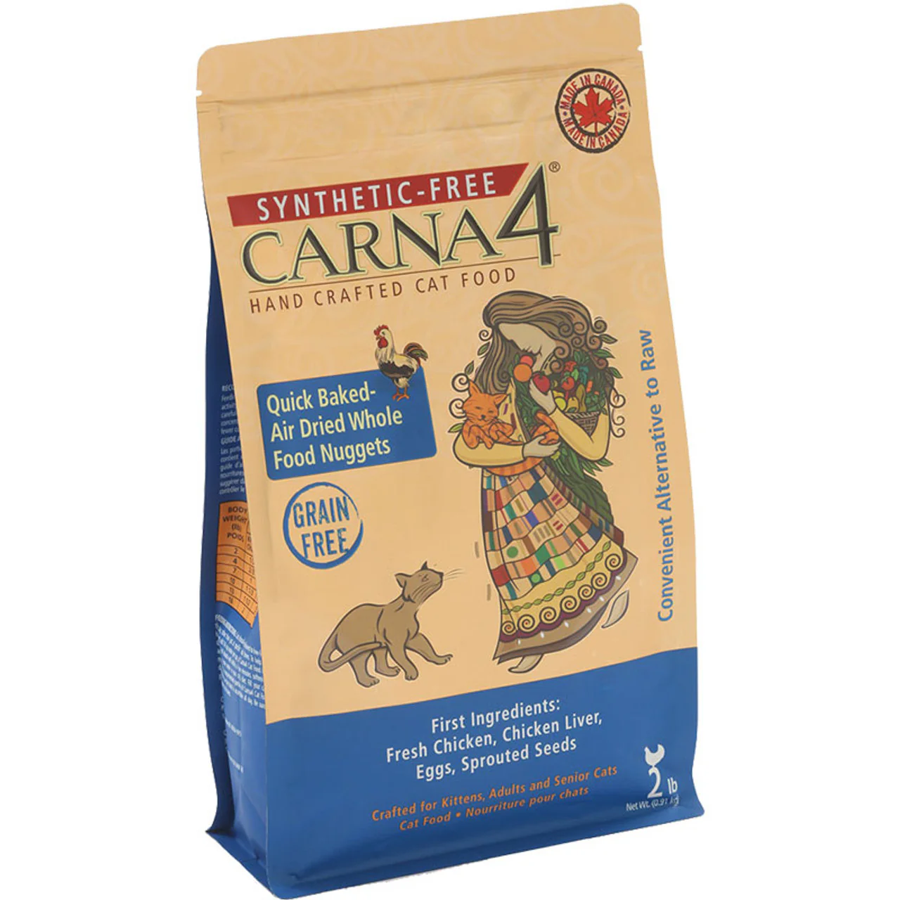 Carna4 Synthetic & Grain Free Chicken Formula Dry Cat Food - Image 1