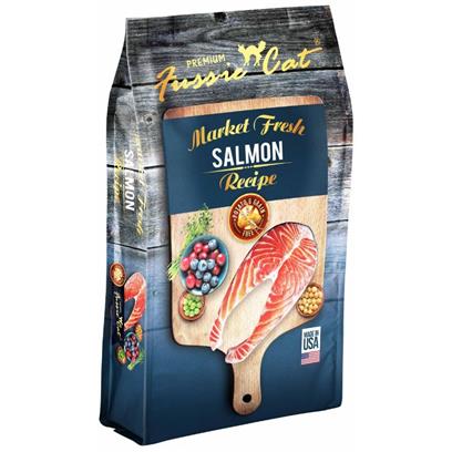 Fussie Cat Market Fresh Salmon Formula dry 10# bag - Image 1